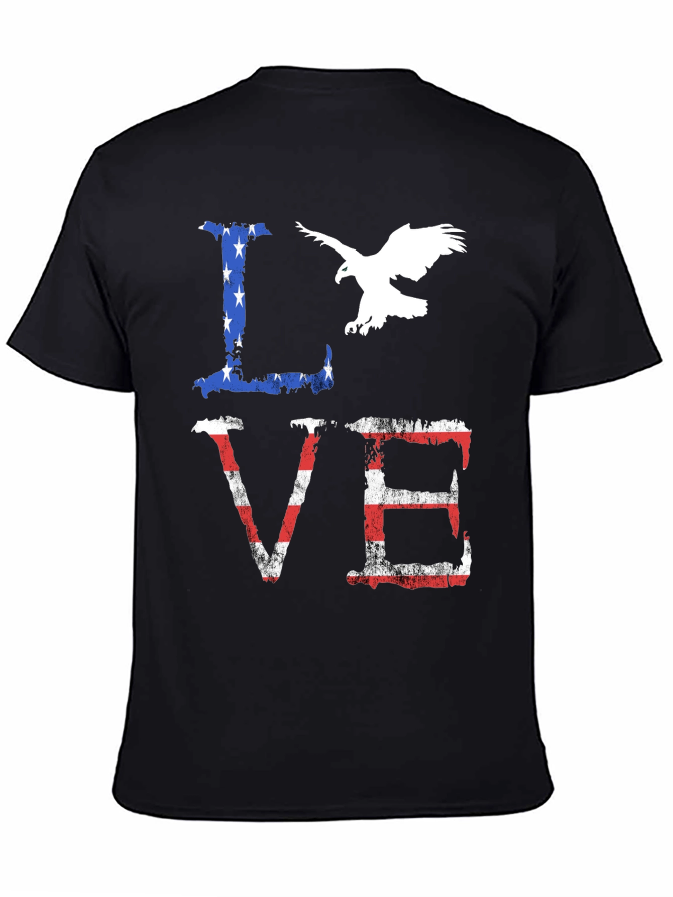 Patriotic Love Graphic T-Shirt