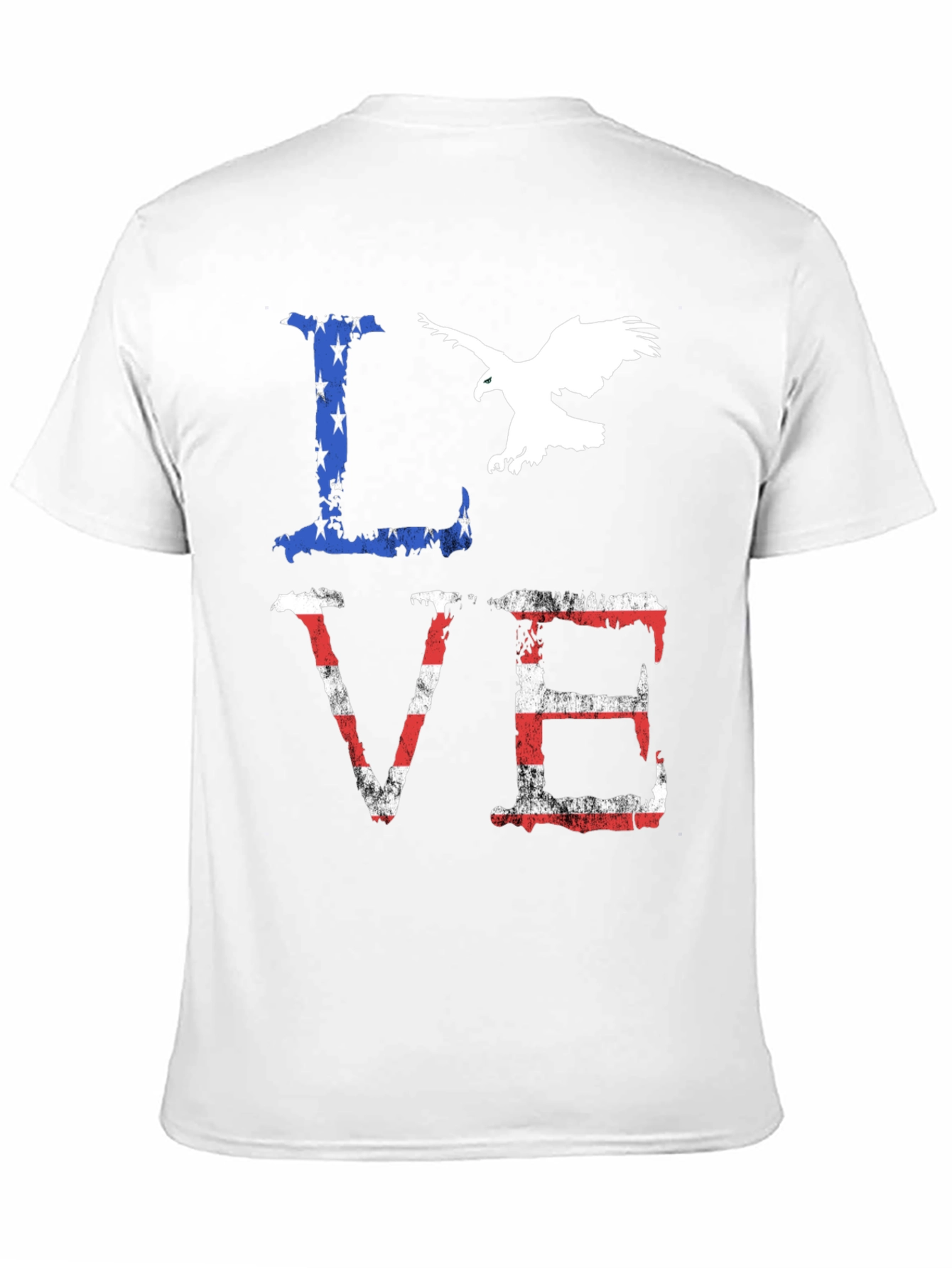 Patriotic Love Graphic T-Shirt
