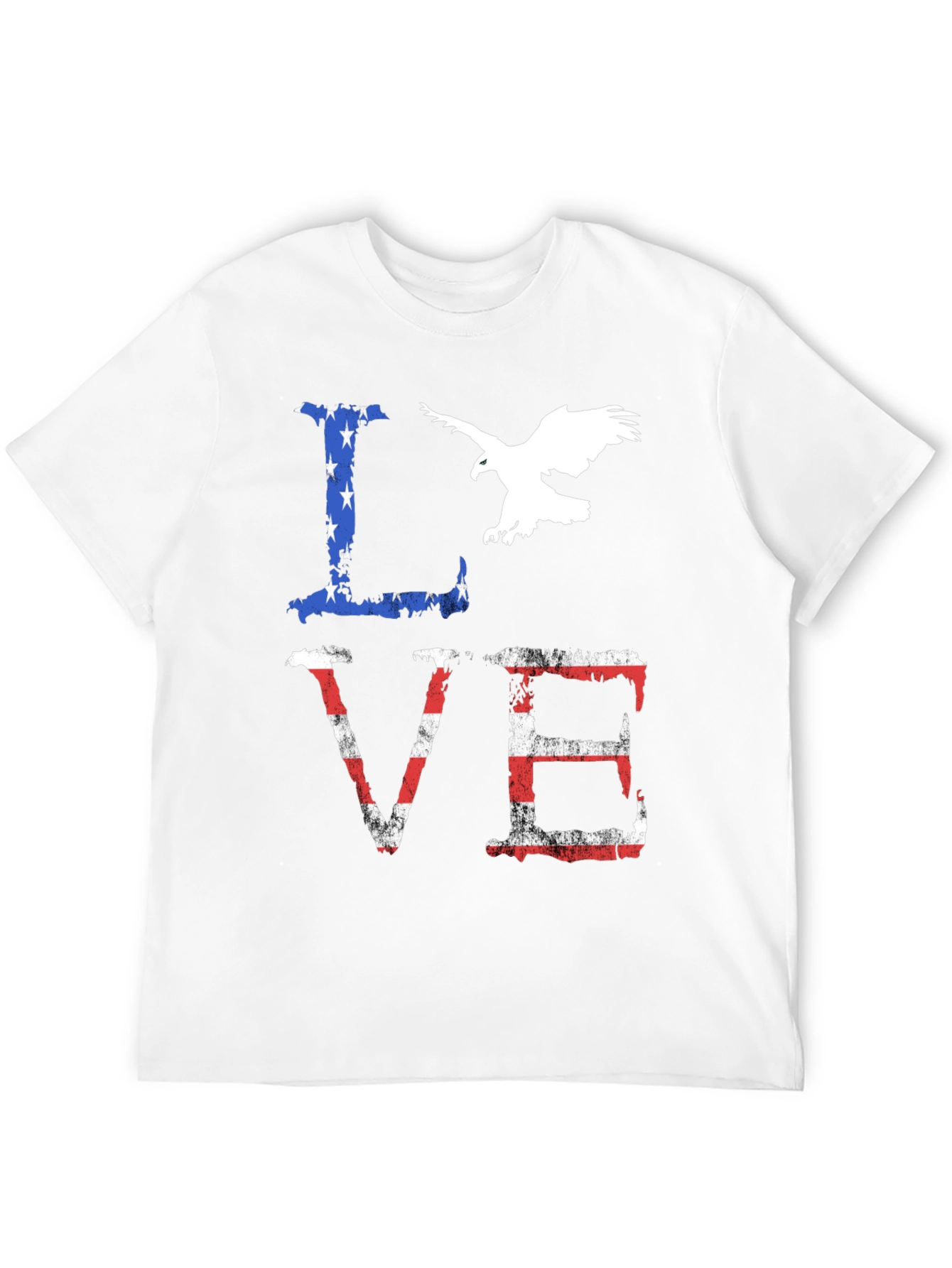 Patriotic Love Graphic T-Shirt