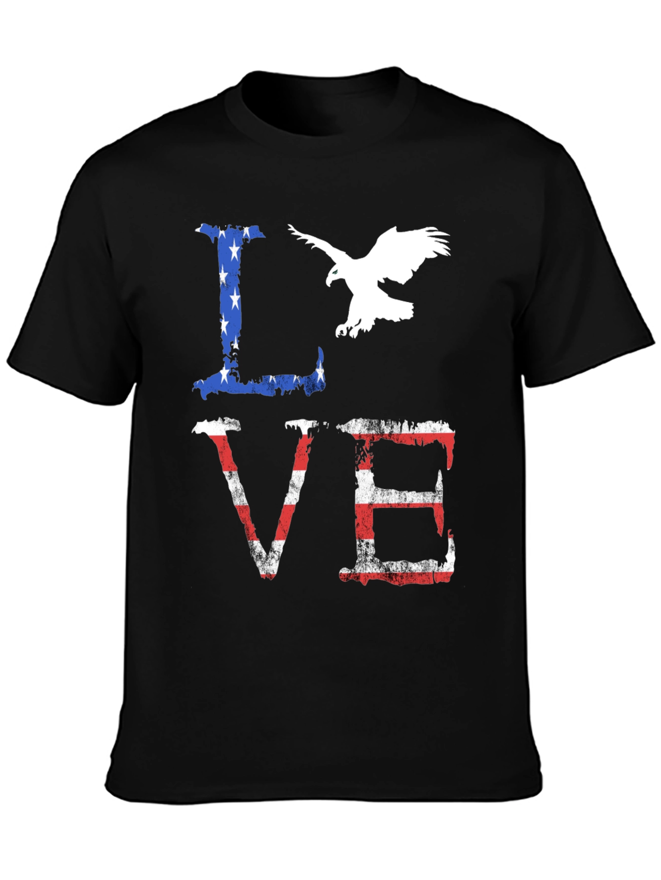 Patriotic Love Graphic T-Shirt
