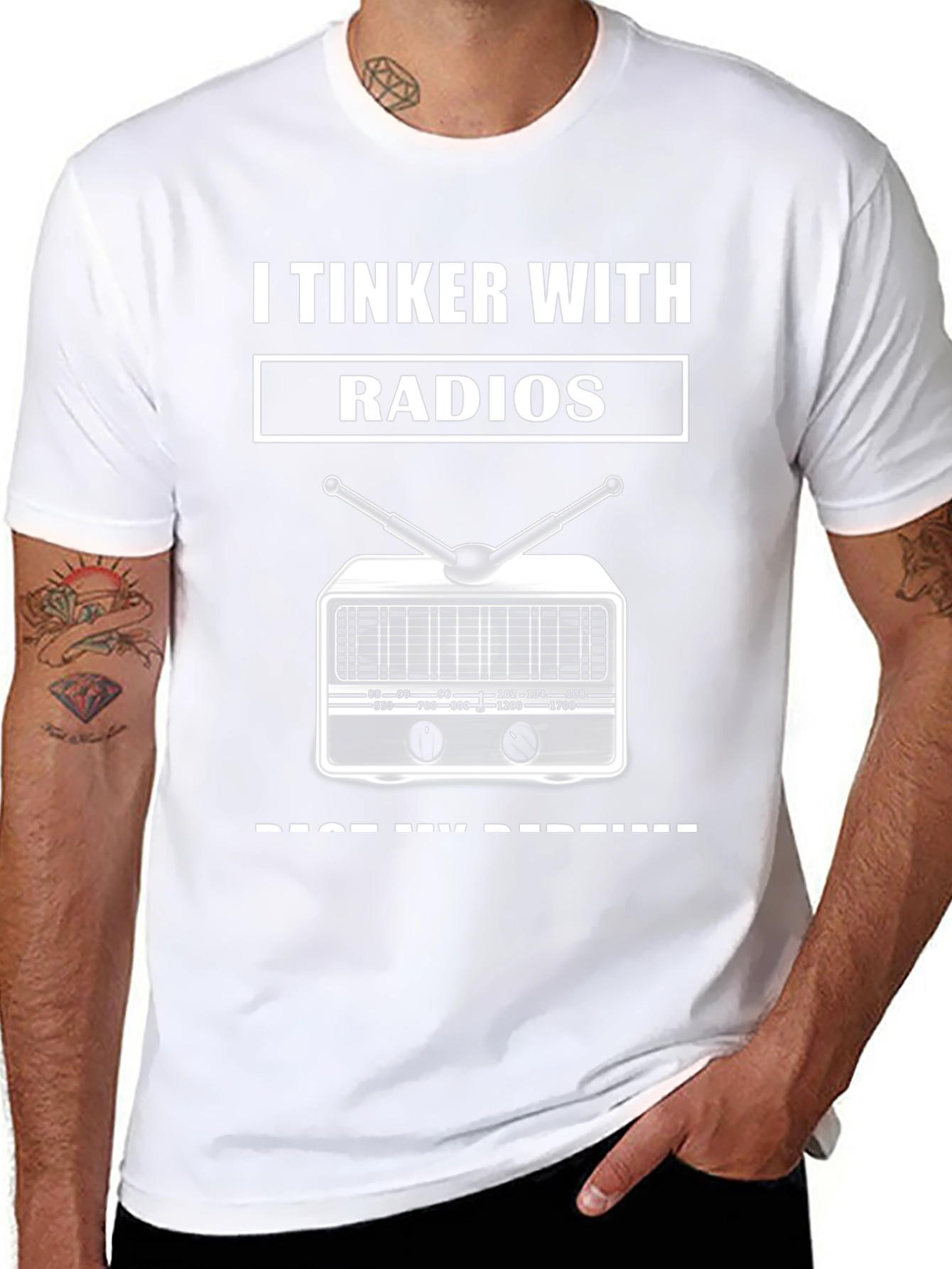 I Tinker With Radios Graphic T-Shirt