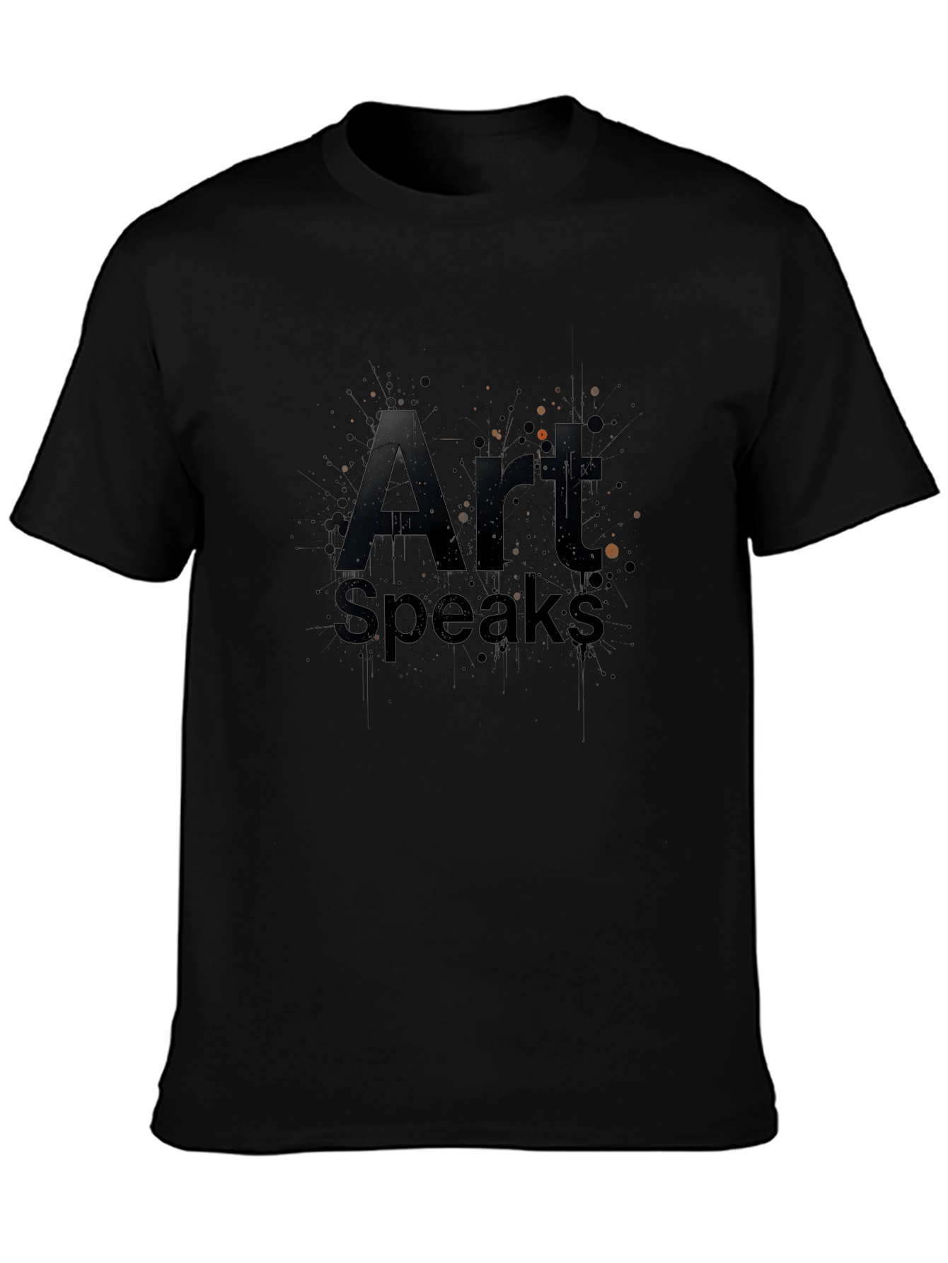 Art Speaks Graphic Tee - Premium Black T-Shirt