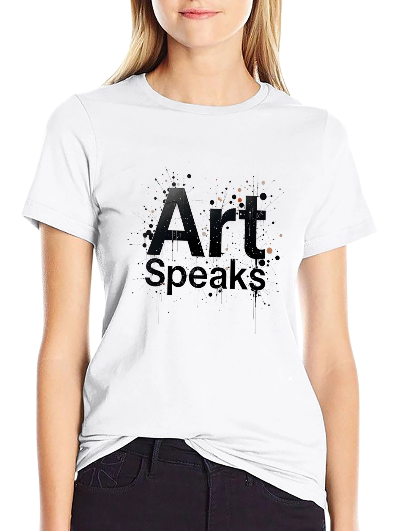 Art Speaks Graphic Tee - Premium Black T-Shirt