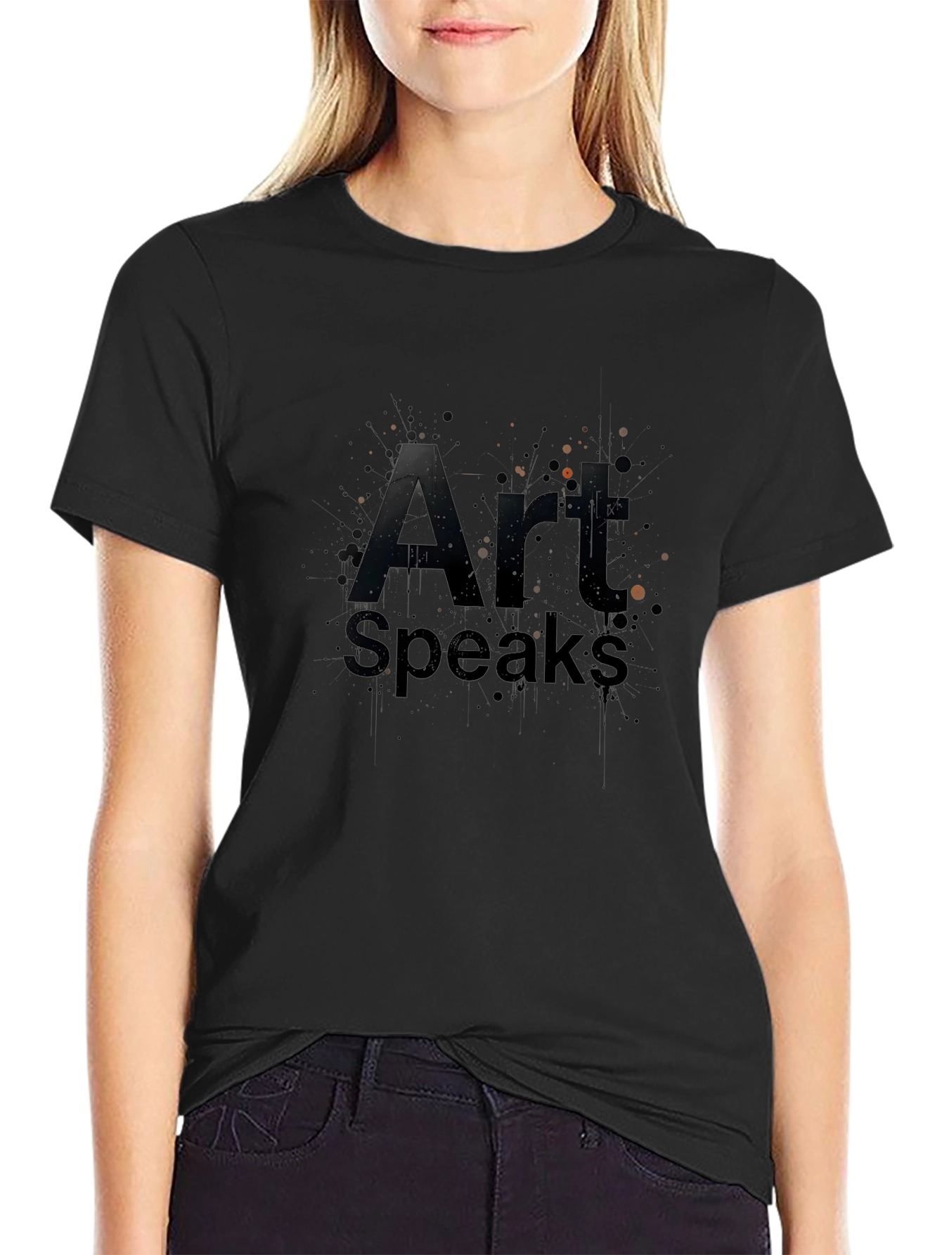 Art Speaks Graphic Tee - Premium Black T-Shirt