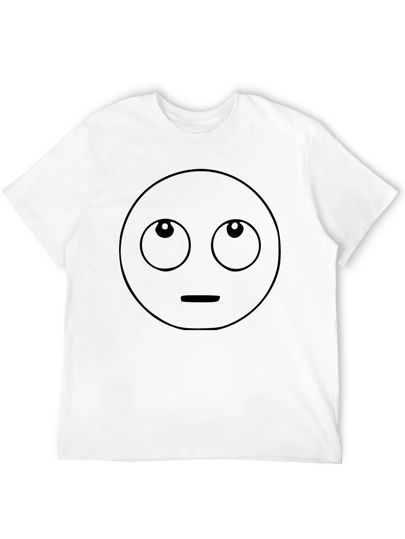 Looking Up Emoji T-Shirt - Black