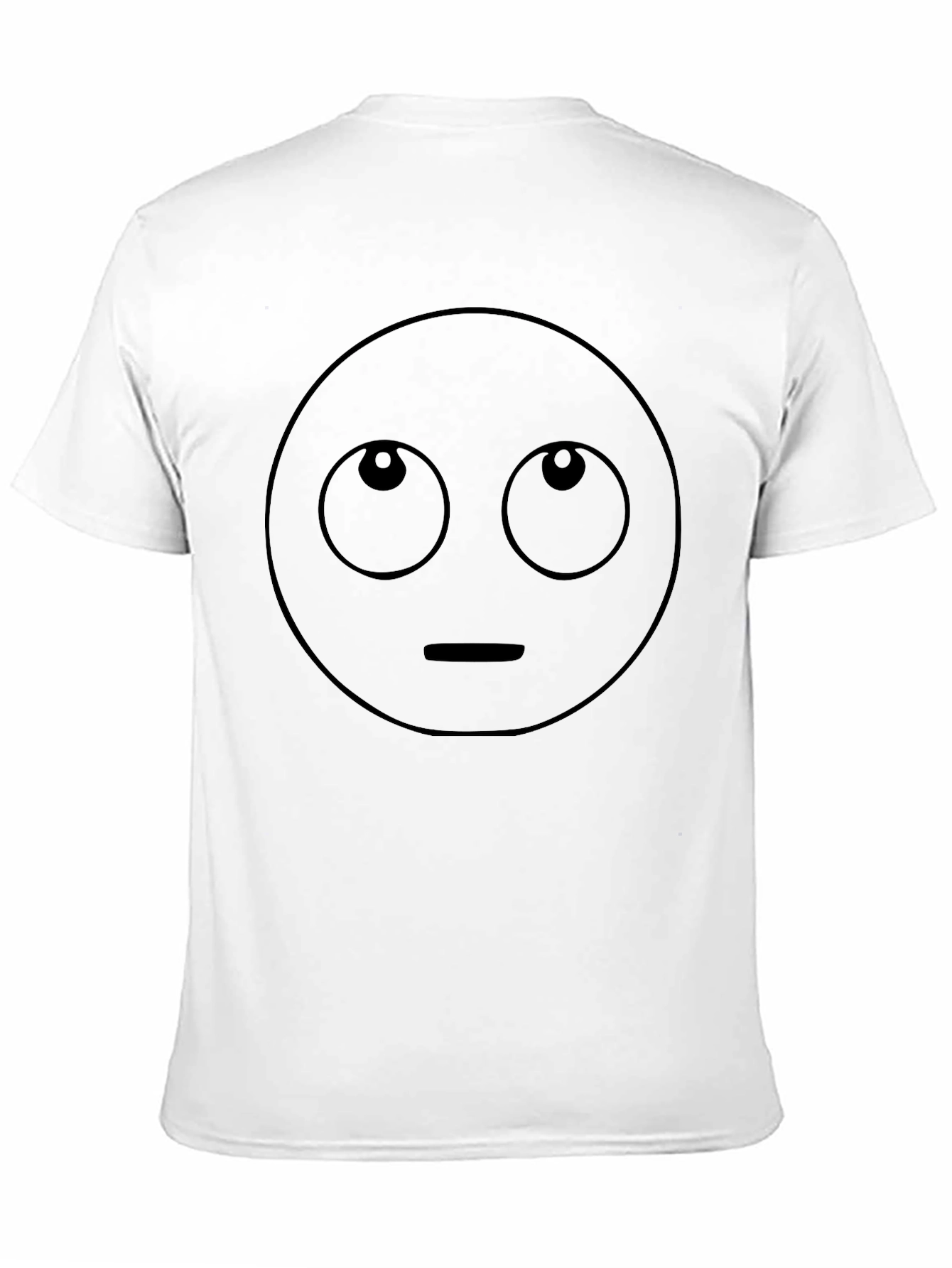 Looking Up Emoji T-Shirt - Black