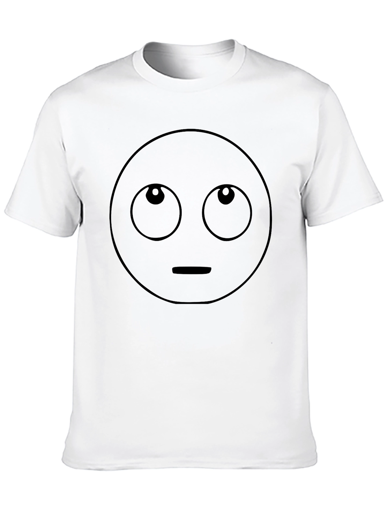 Looking Up Emoji T-Shirt - Black