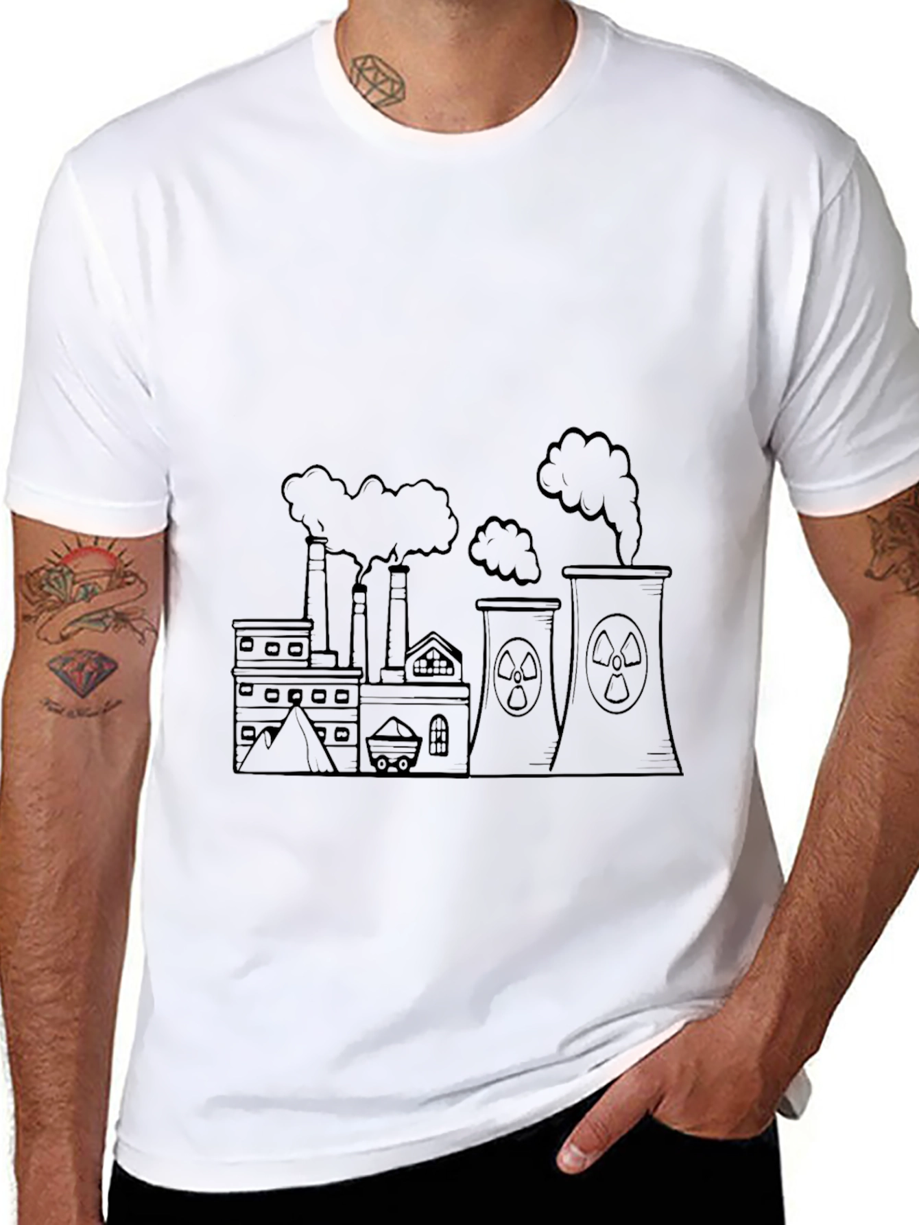 Nuclear Factory Graphic Tee - Mens Black T-Shirt
