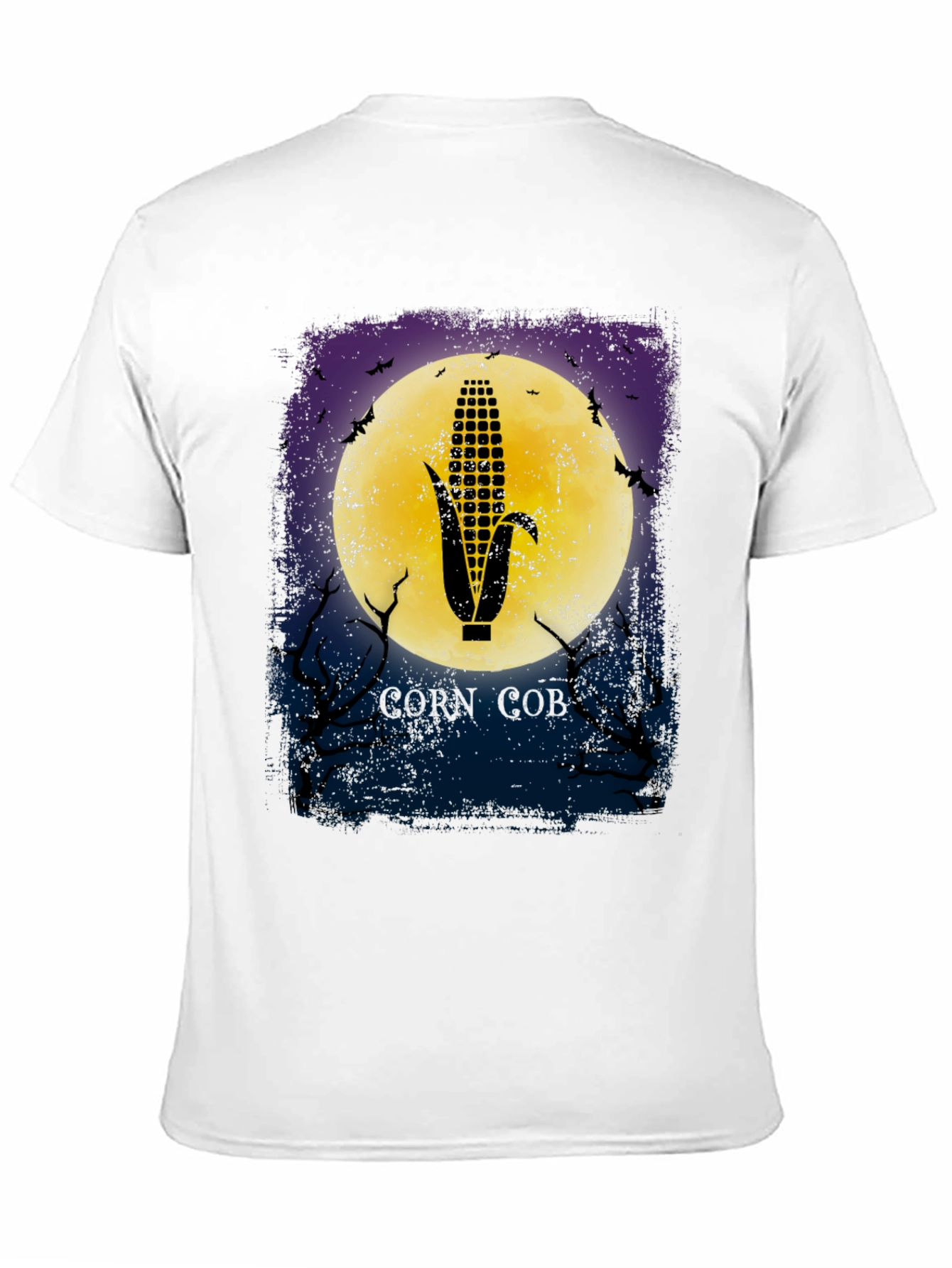 Corn Cob Silhouette Halloween Graphic T-Shirt