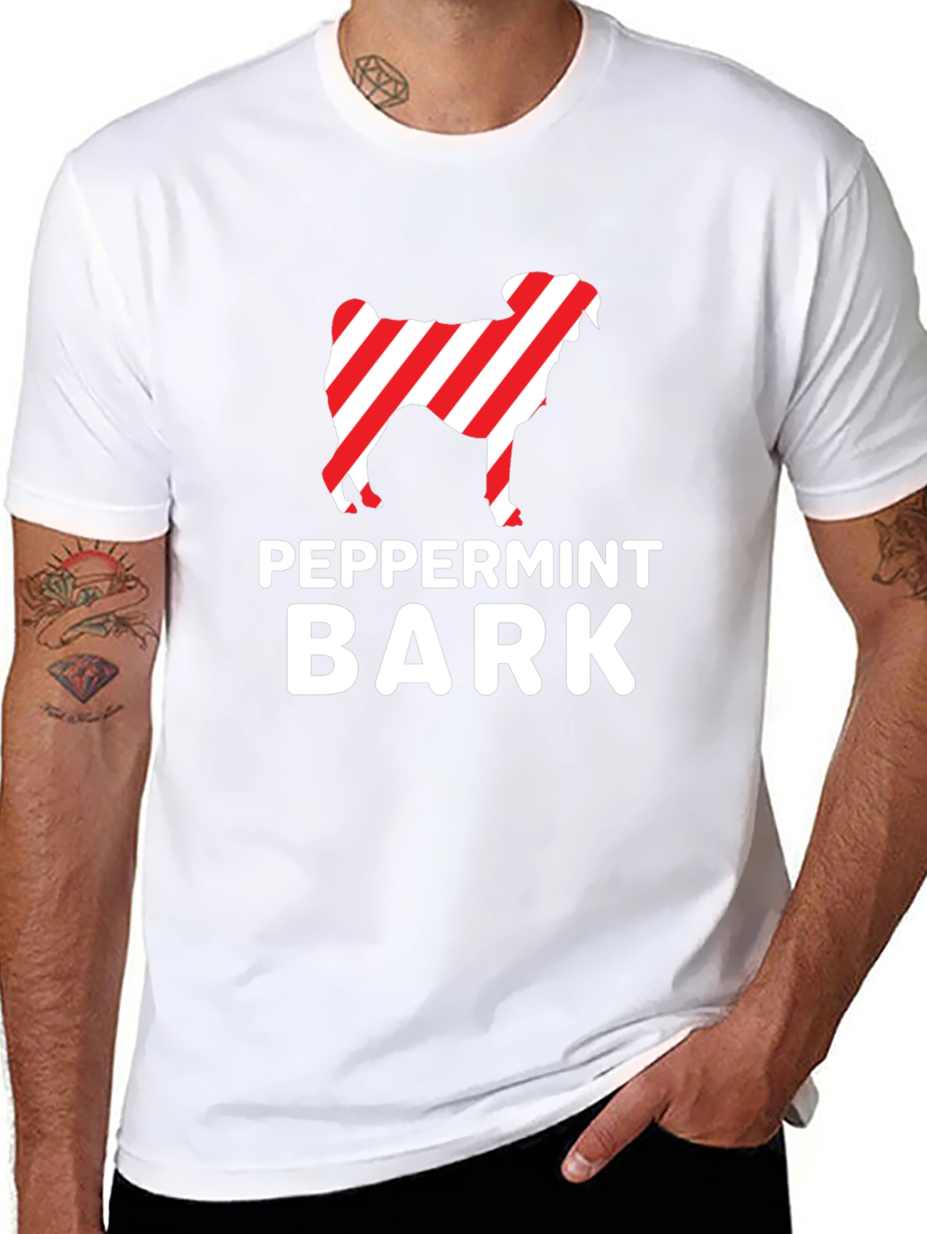 Peppermint Bark Dog Graphic T-Shirt