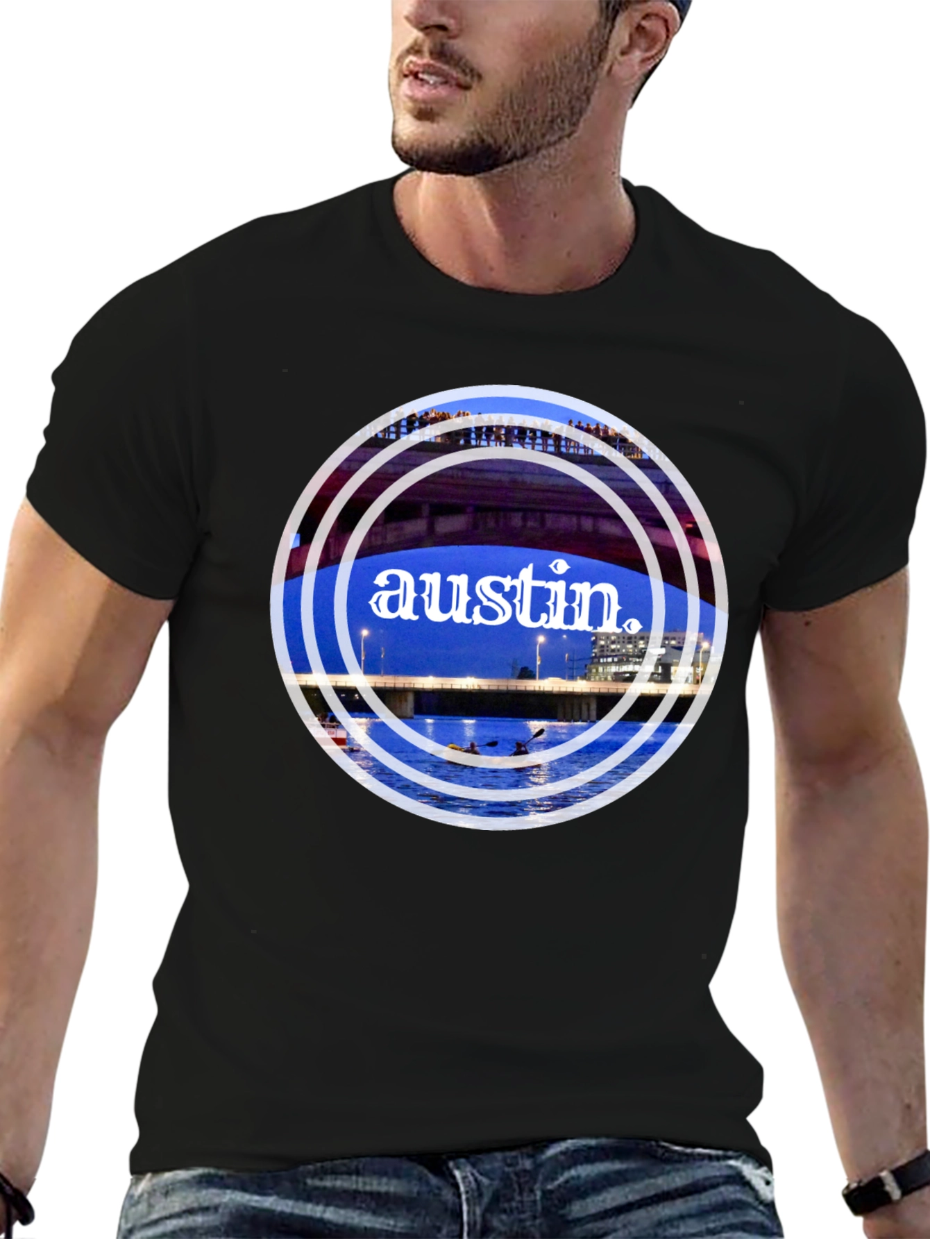 Austin Circle Graphic Tee