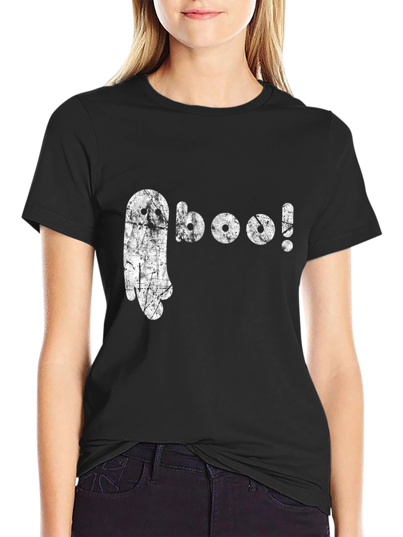 Ghost Boo! Graphic Tee - Halloween Fun