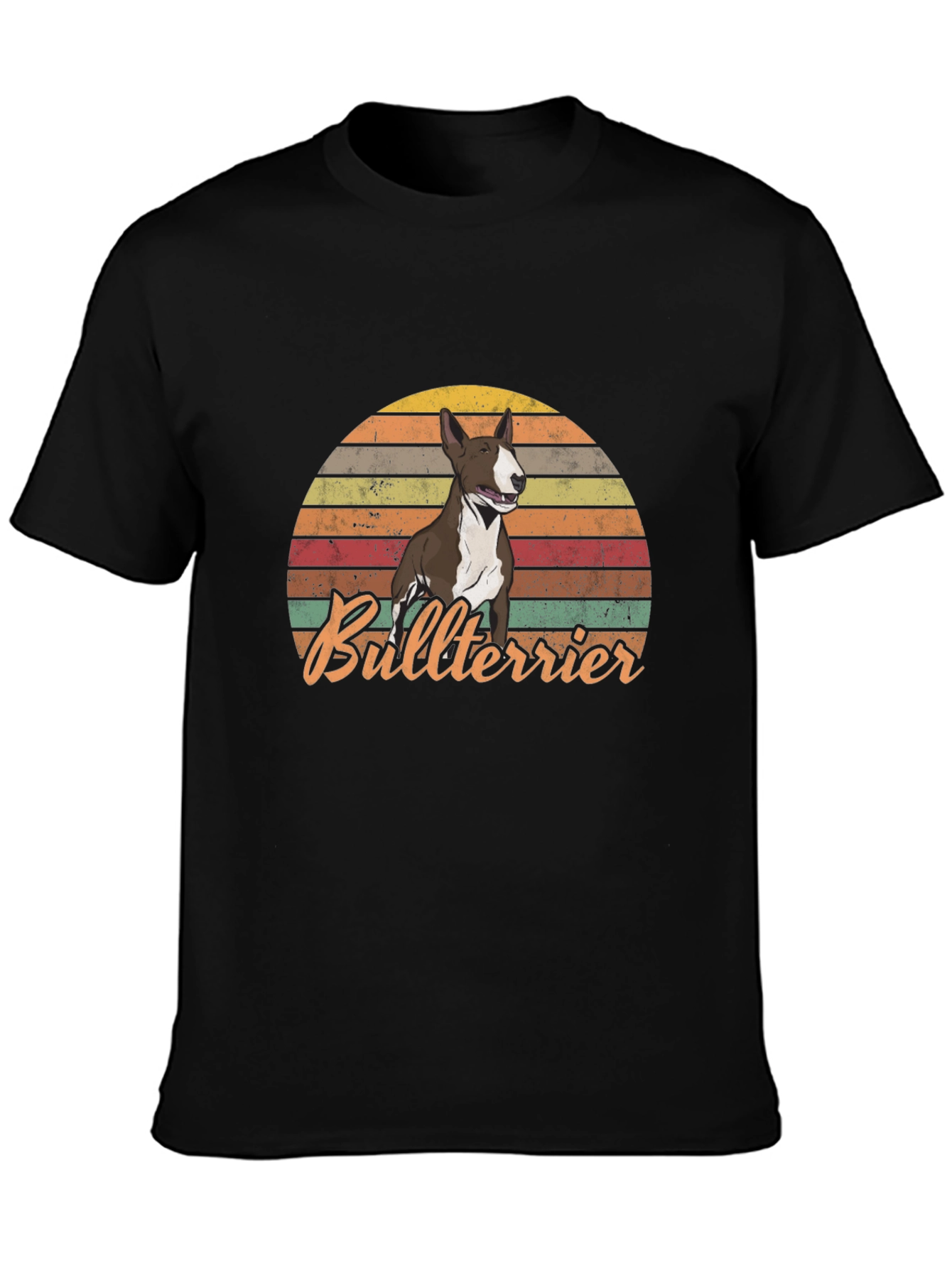 Retro Bullterrier Sunset T-Shirt