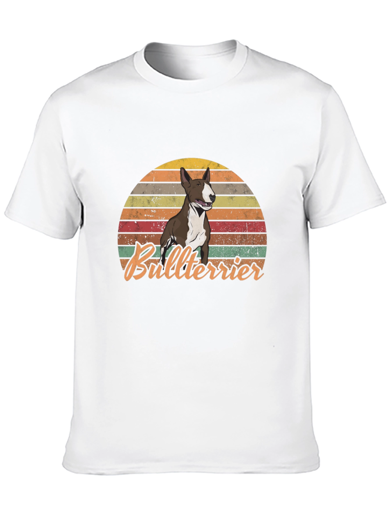 Retro Bullterrier Sunset T-Shirt