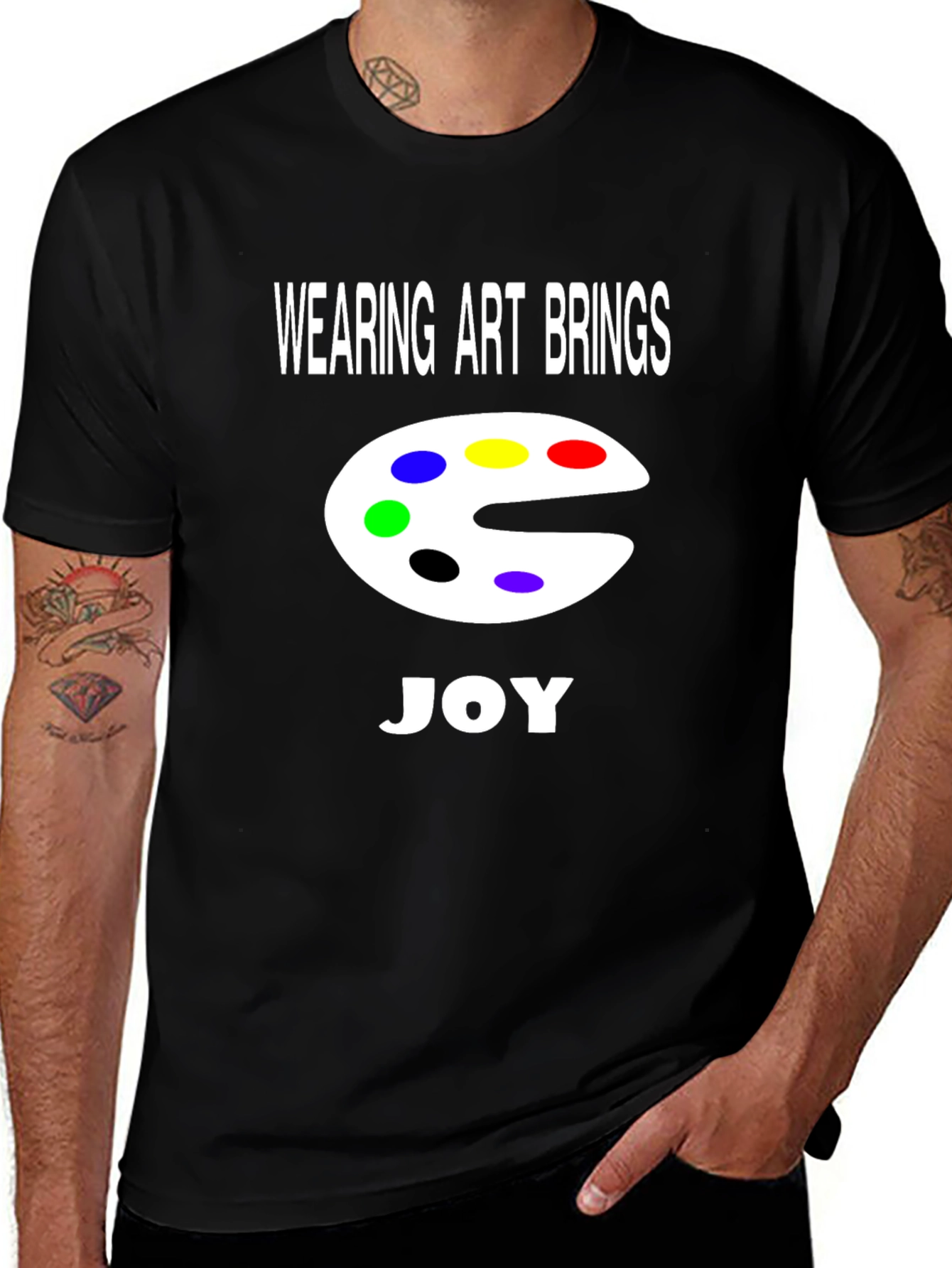 Art Palette Graphic T-Shirt - Wearing Art Brings Joy