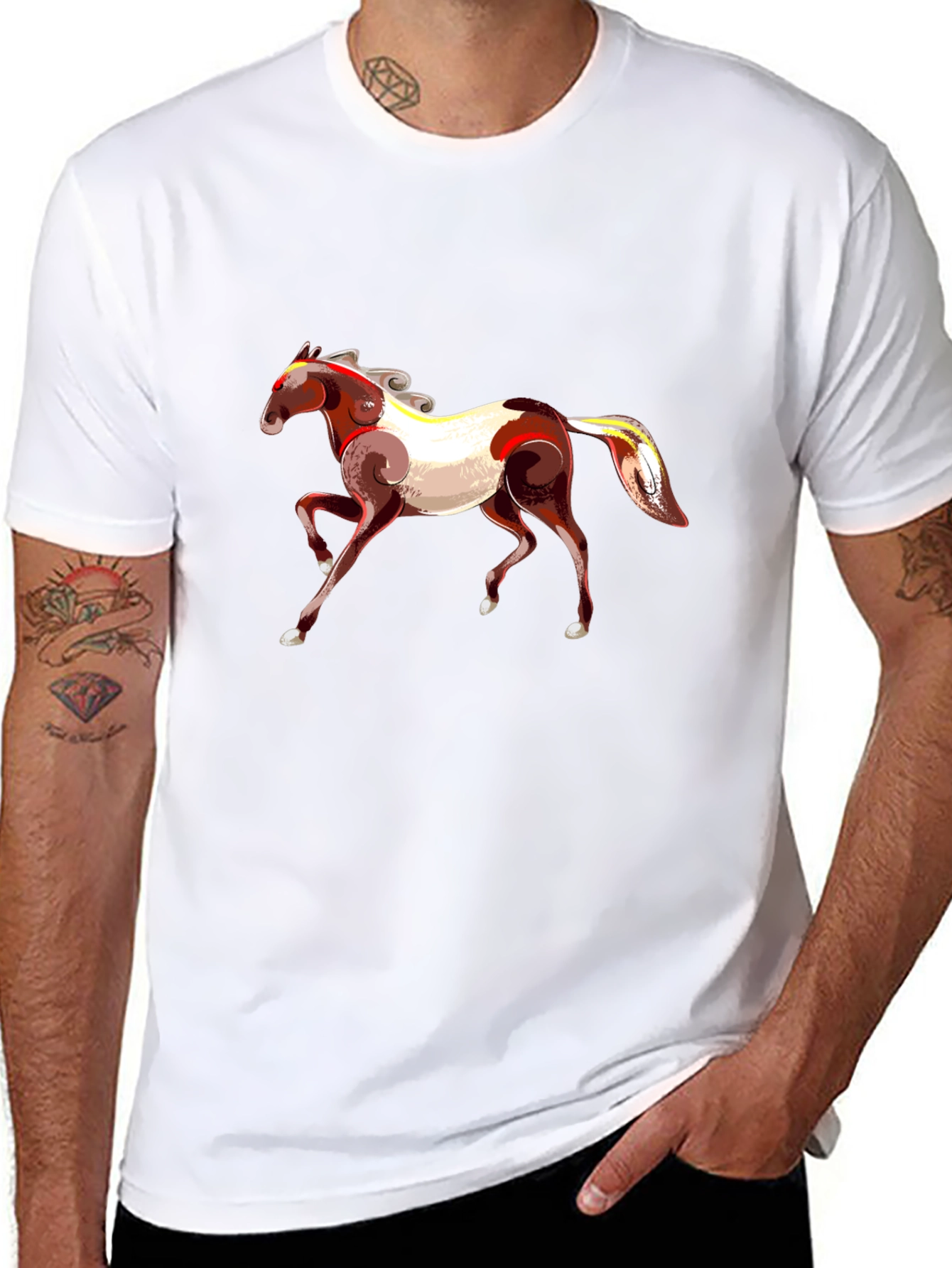 Horse Graphic Black T-Shirt