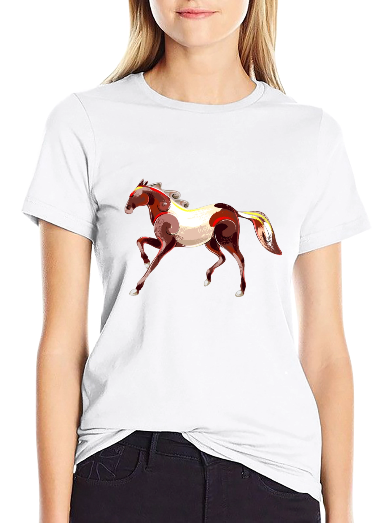 Horse Graphic Black T-Shirt
