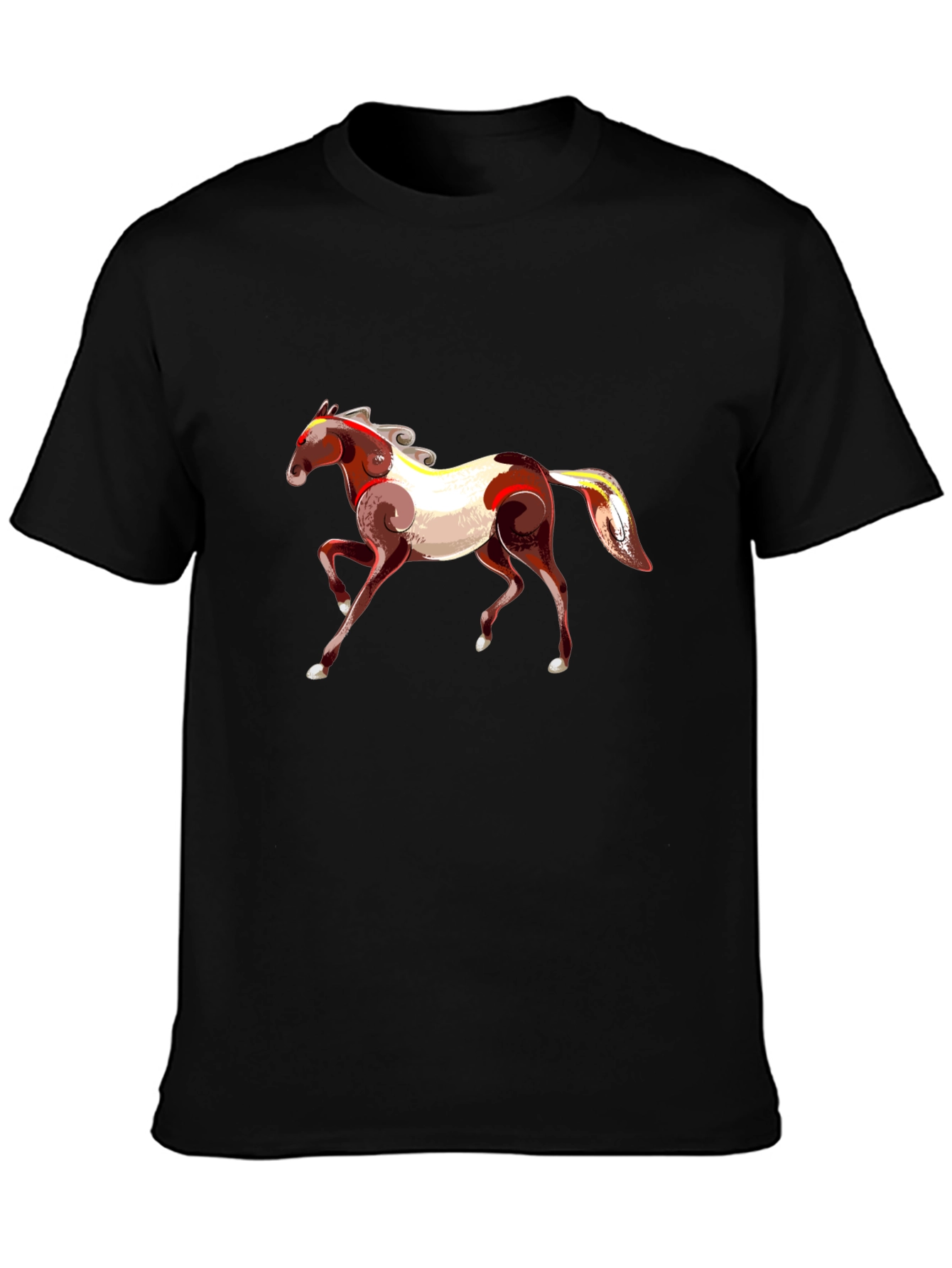 Horse Graphic Black T-Shirt