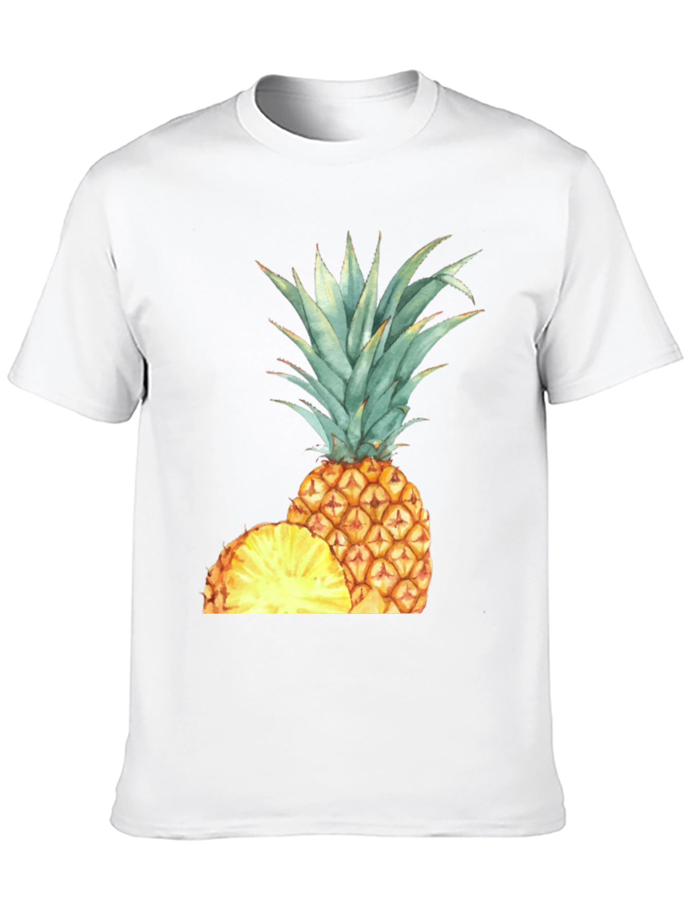 Pineapple Graphic Black T-Shirt