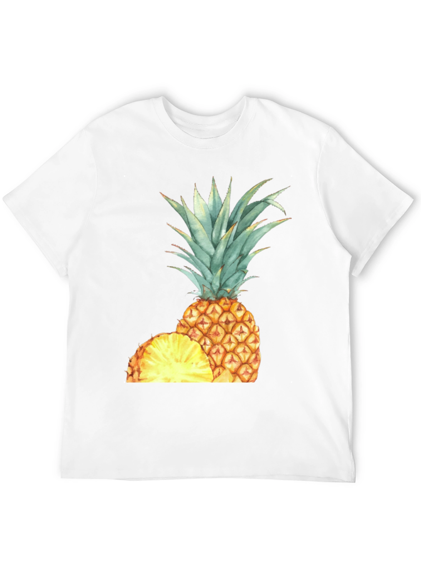 Pineapple Graphic Black T-Shirt