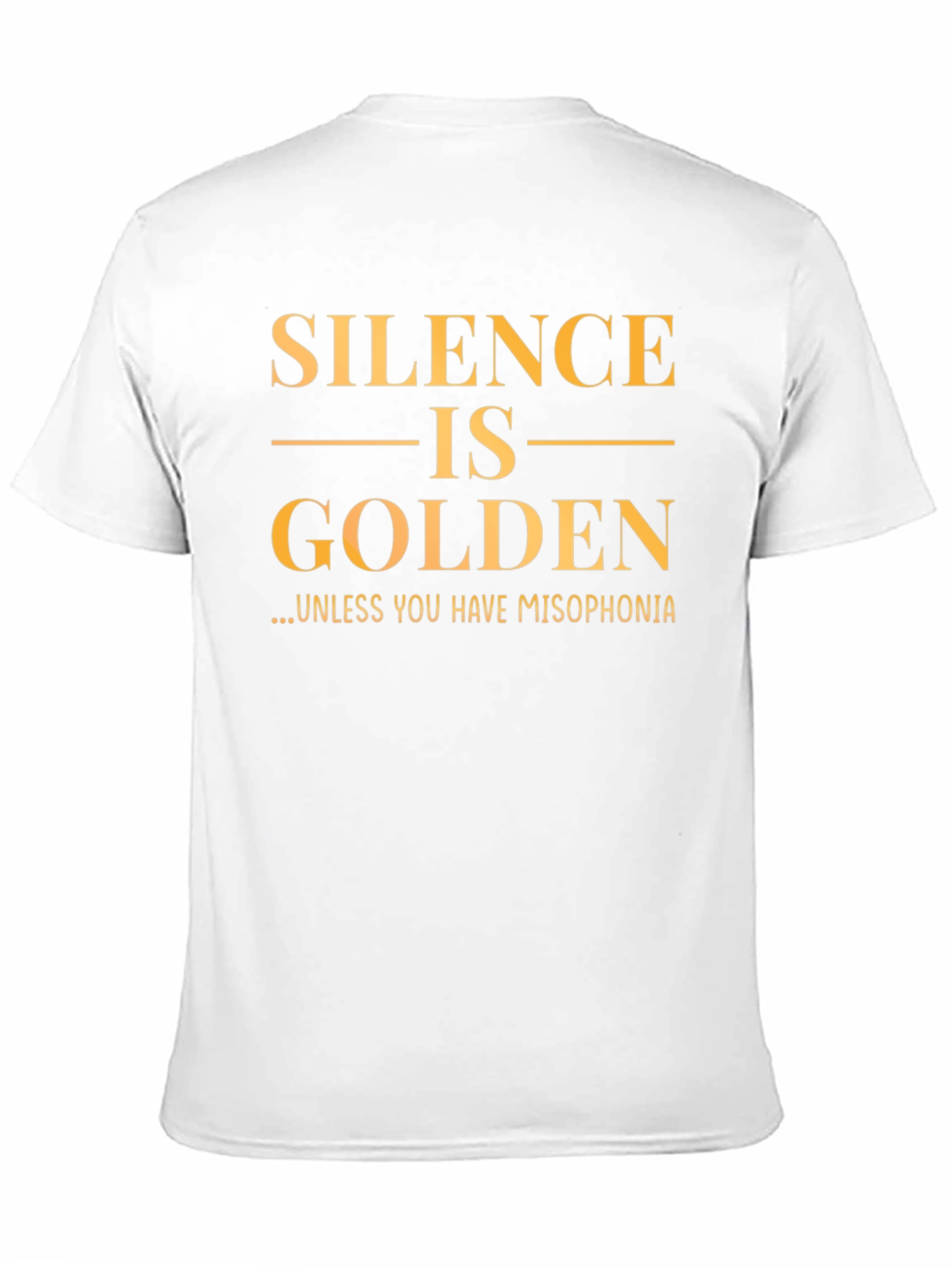 Silence is Golden T-Shirt - Misophonia Awareness Tee