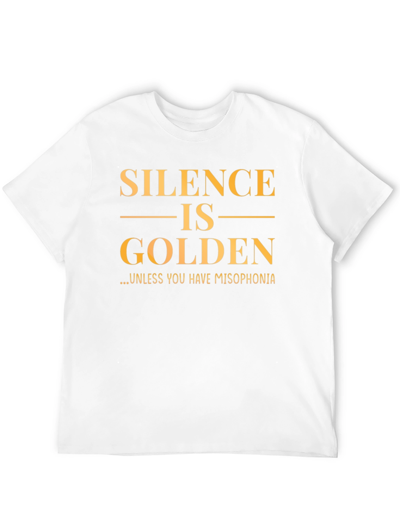 Silence is Golden T-Shirt - Misophonia Awareness Tee