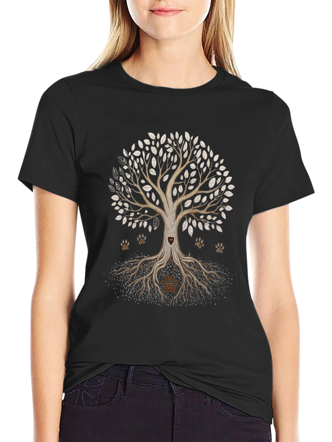 Tree of Life Paw Print T-Shirt