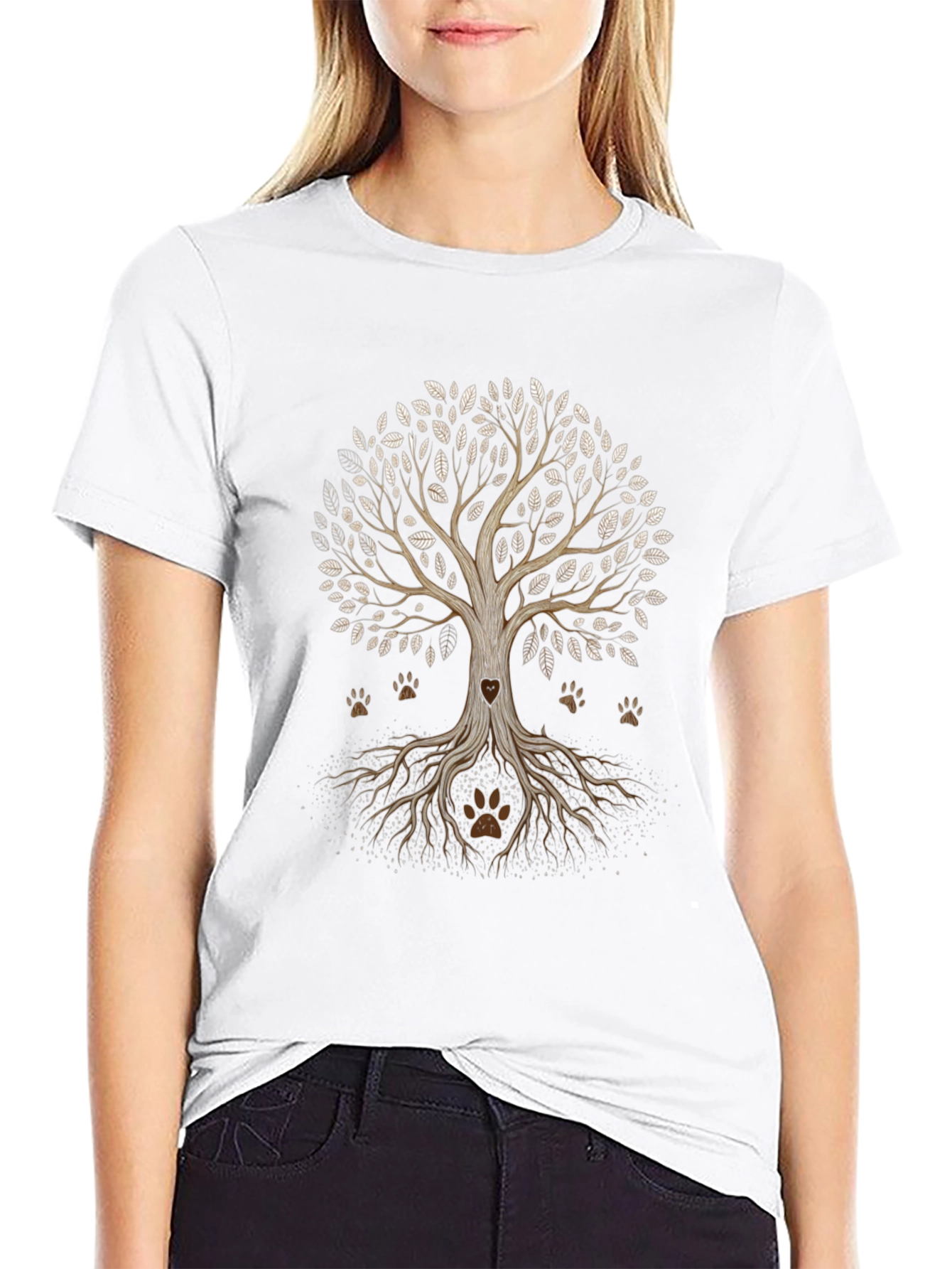 Tree of Life Paw Print T-Shirt