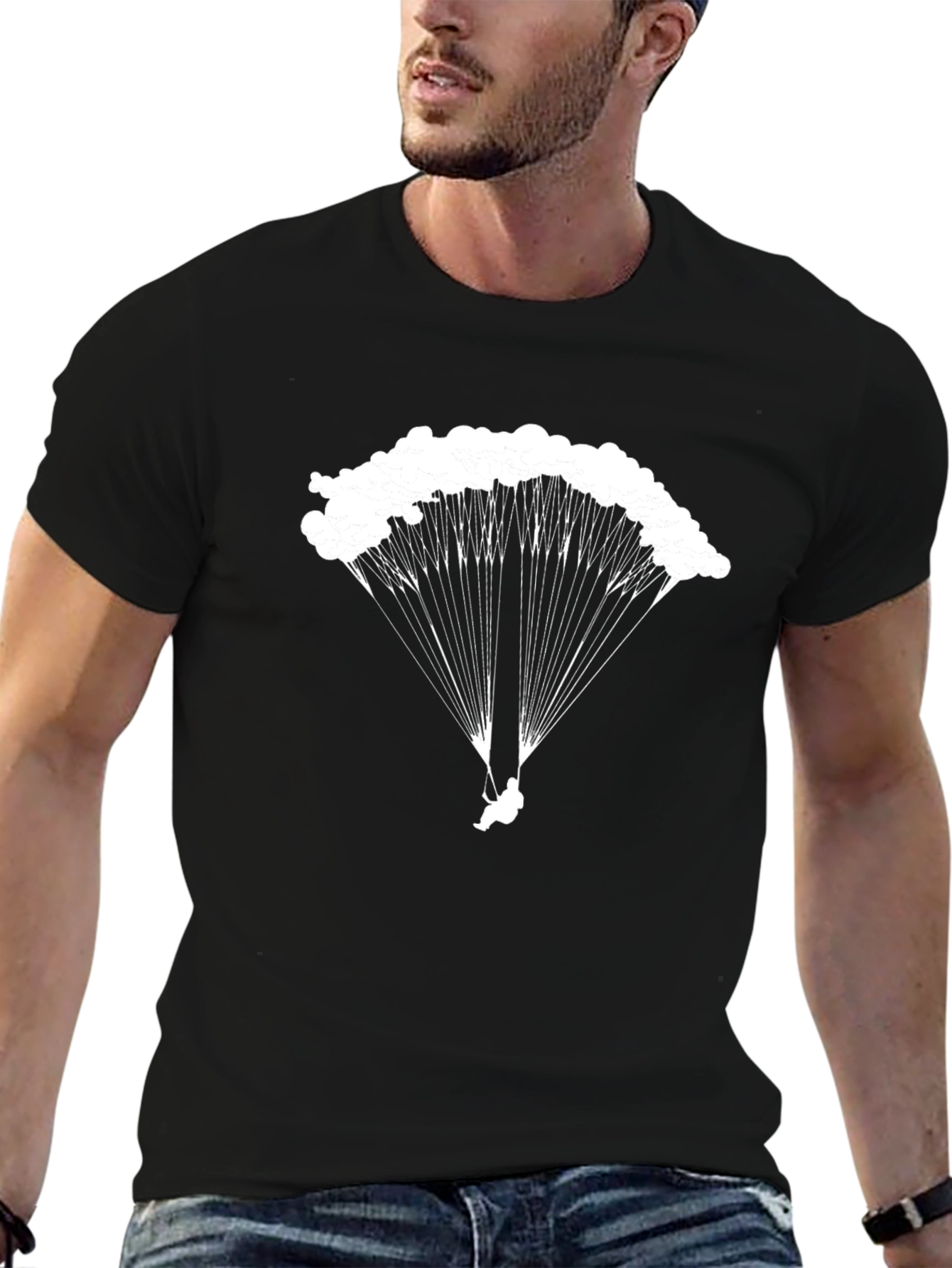 Parachute Graphic Tee - Skydiving Adventure Shirt