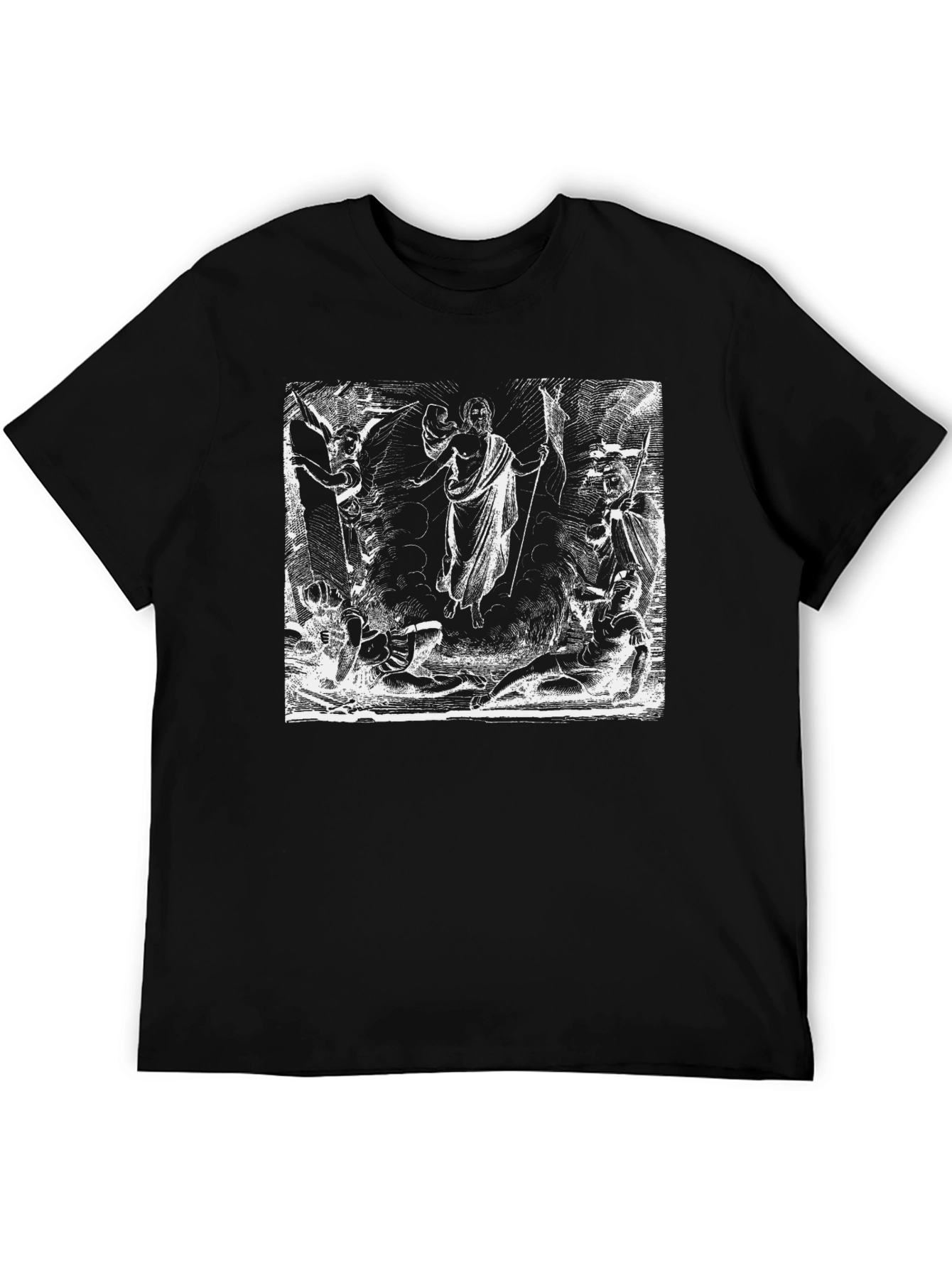 Artistic Graphic Black T-Shirt