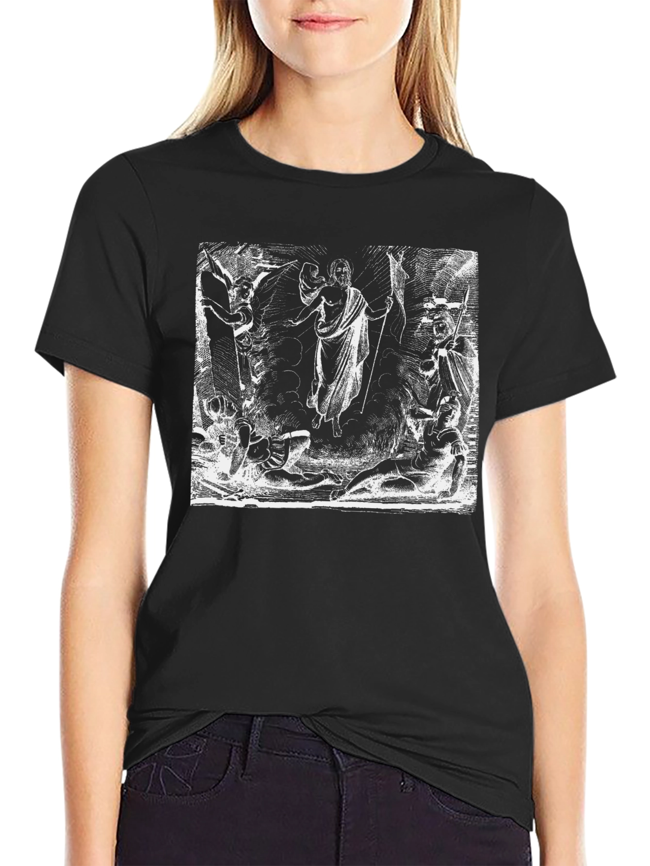 Artistic Graphic Black T-Shirt