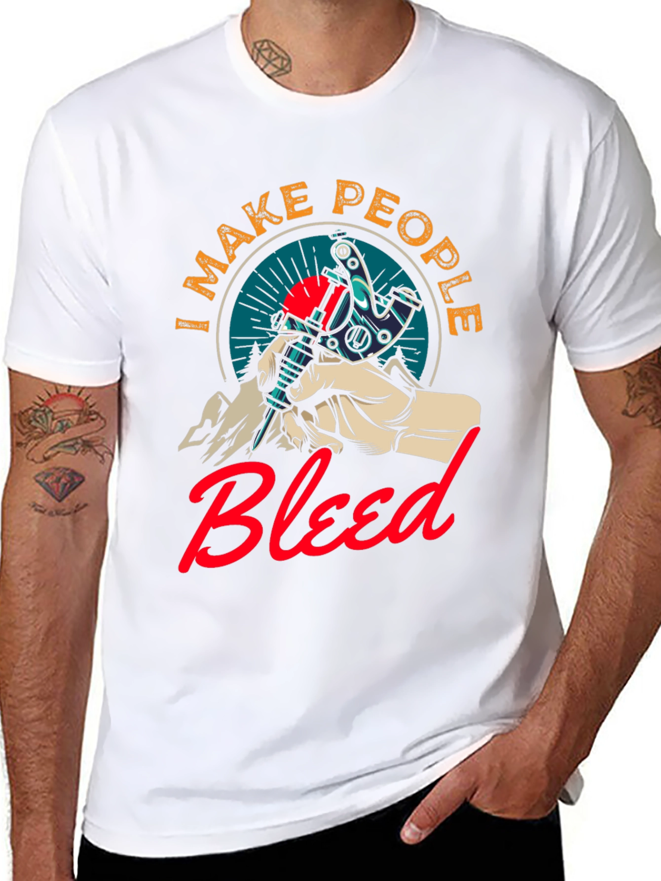 Tattoo Artist Tee: I Make People Bleed