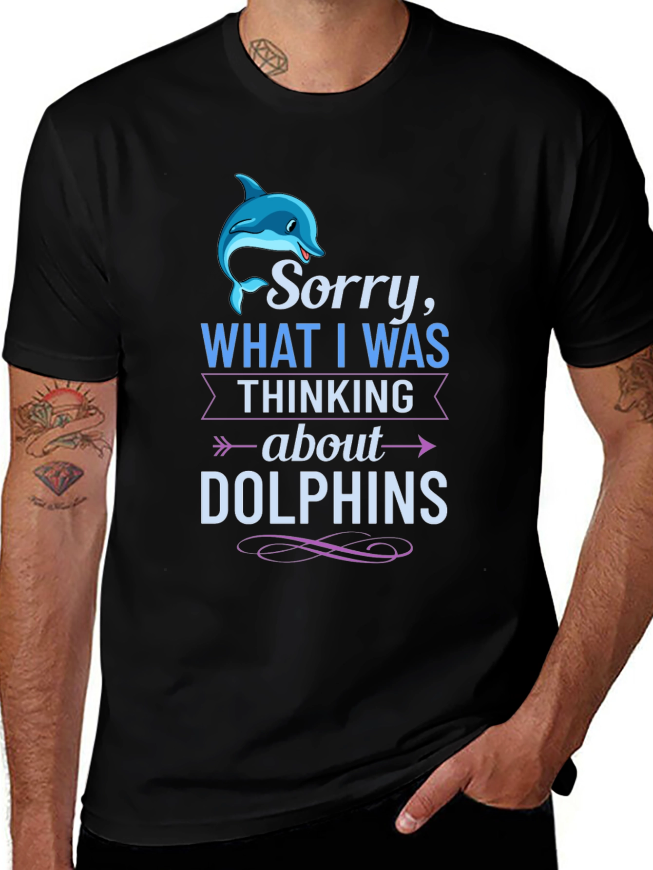 Dolphin Mind T-Shirt Funny Ocean Lover Tee