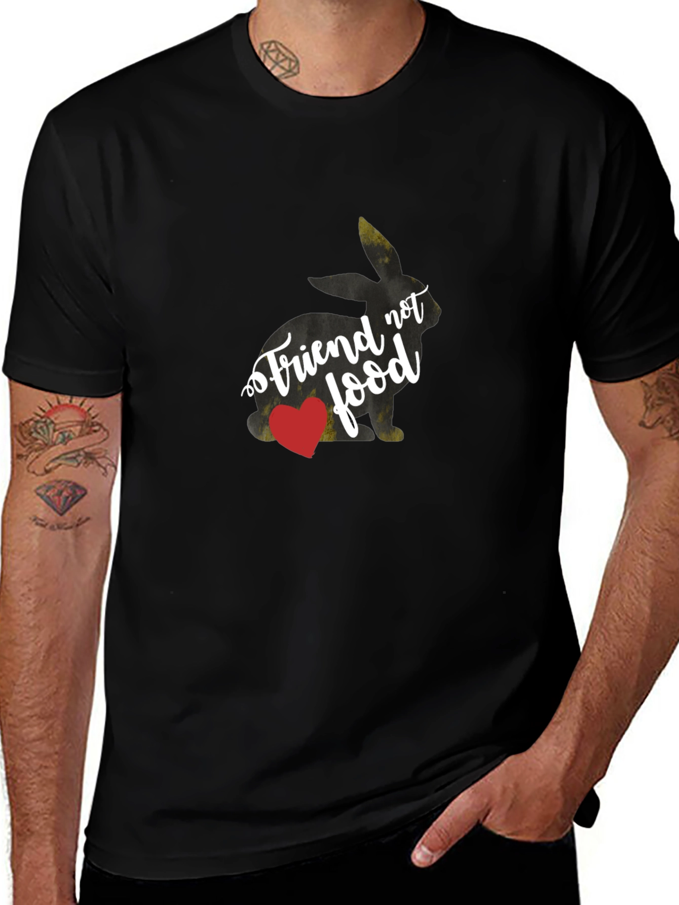 Vegan Bunny Friend Not Food T-Shirt