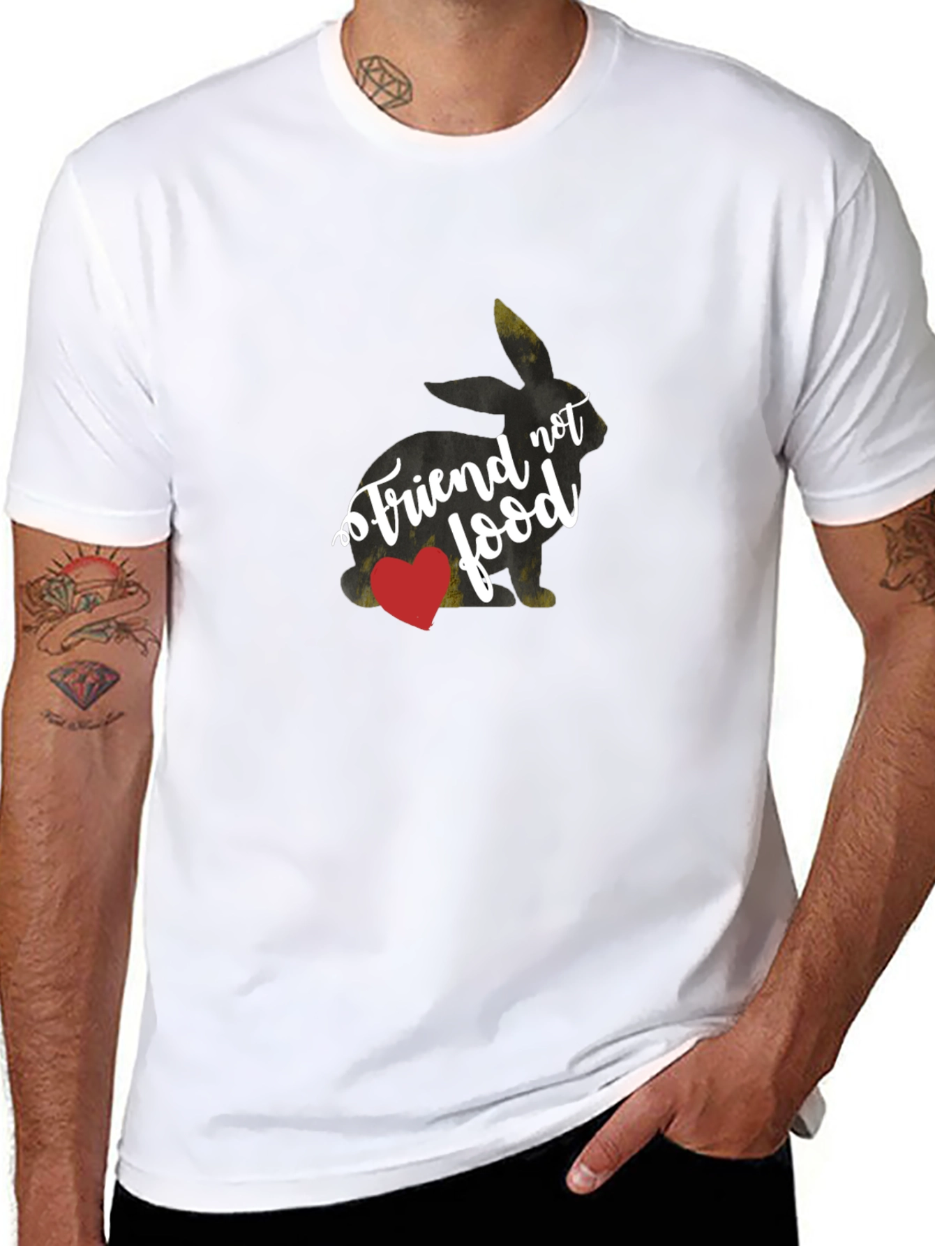 Vegan Bunny Friend Not Food T-Shirt