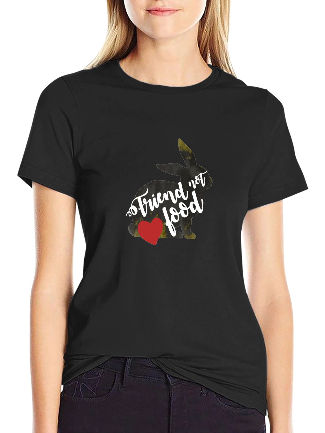 Vegan Bunny Friend Not Food T-Shirt