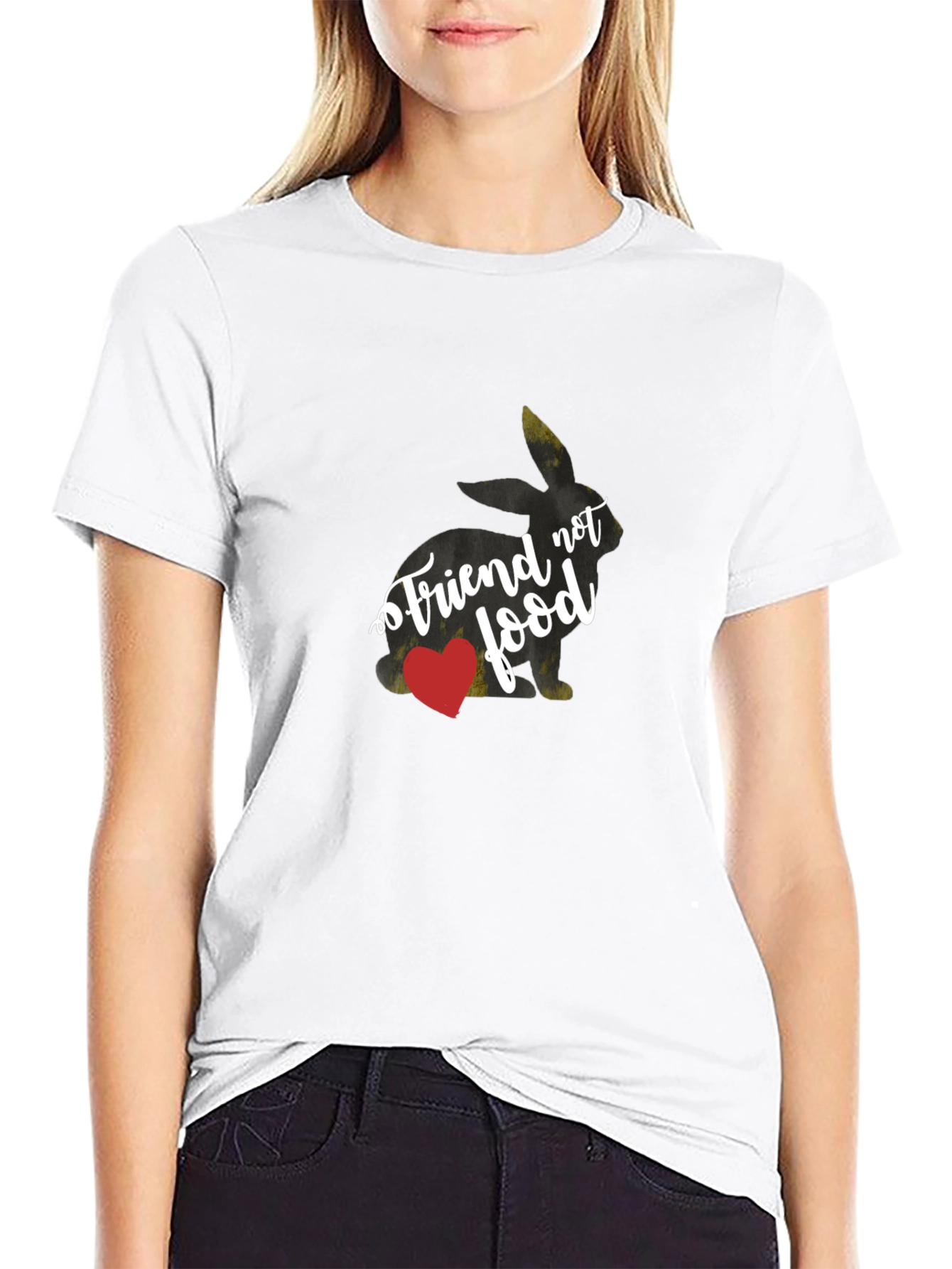 Vegan Bunny Friend Not Food T-Shirt