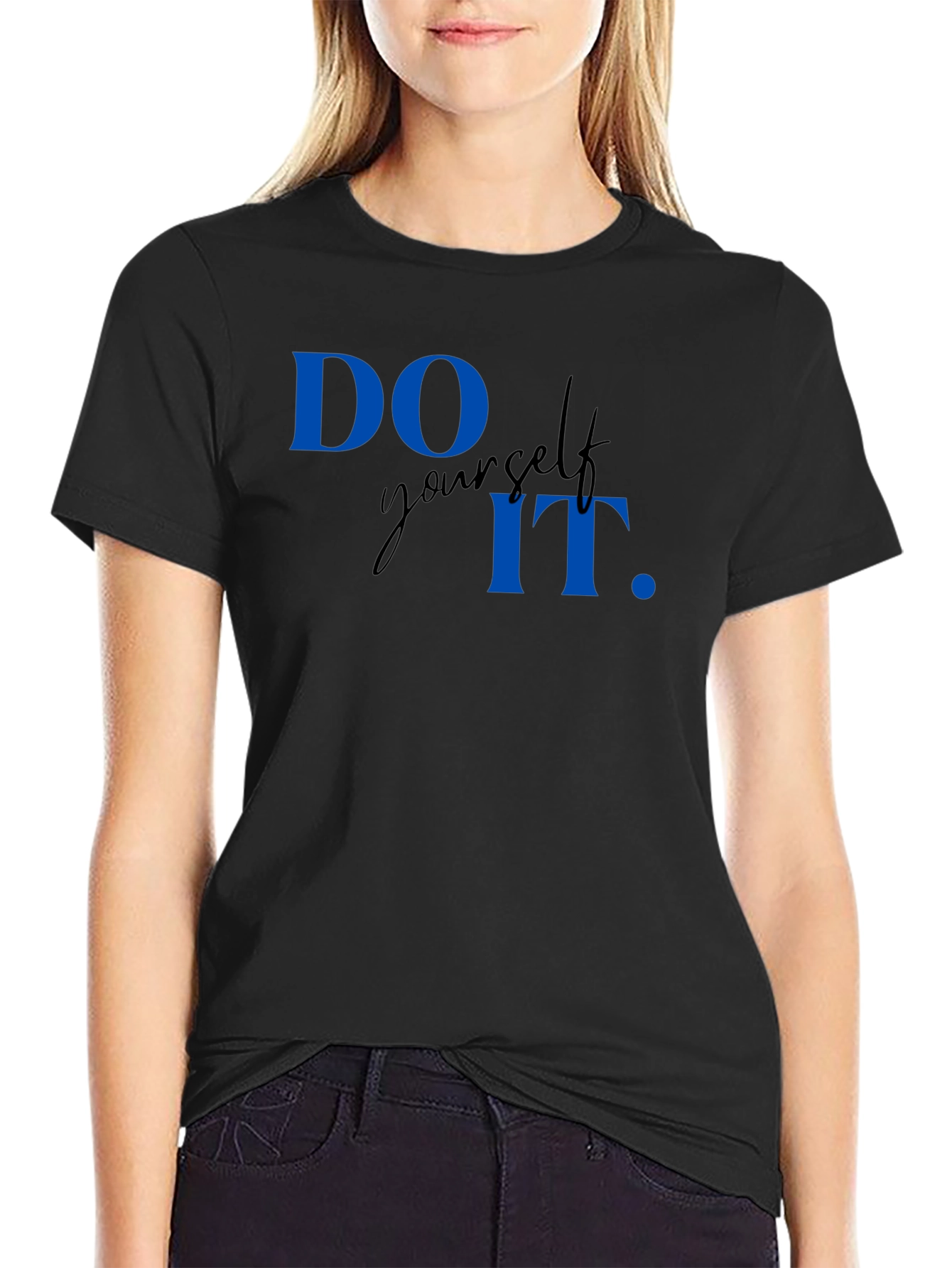 Do It Yourself Graphic Tee - Black