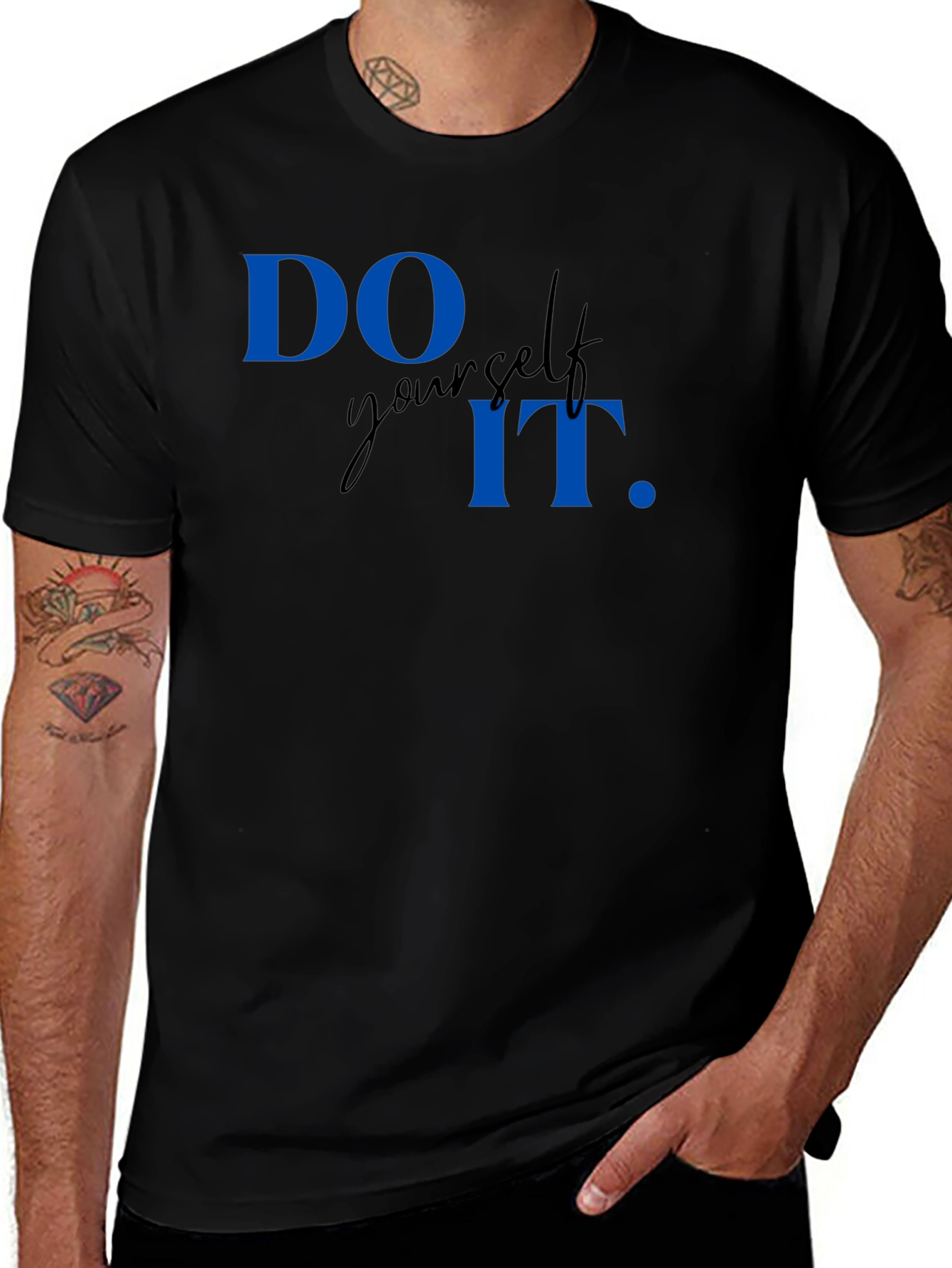 Do It Yourself Graphic Tee - Black