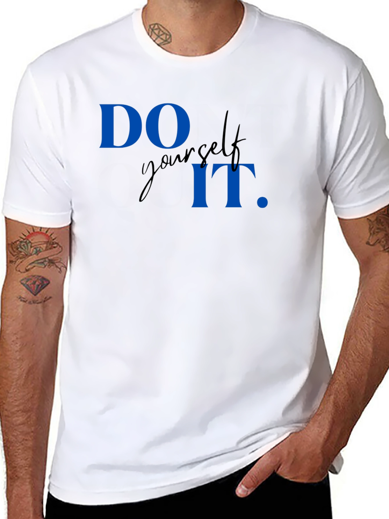 Do It Yourself Graphic Tee - Black