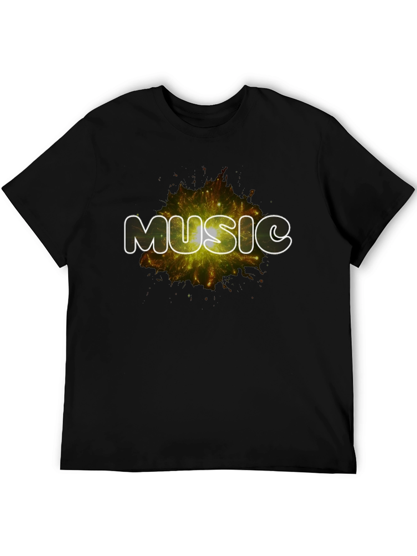 Music Explosion Black T-Shirt