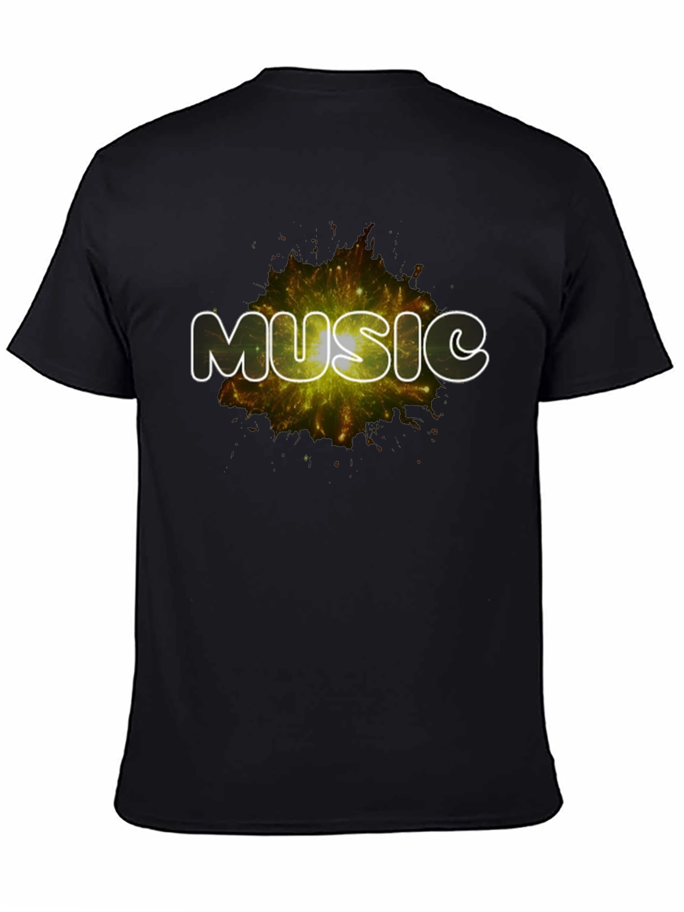 Music Explosion Black T-Shirt