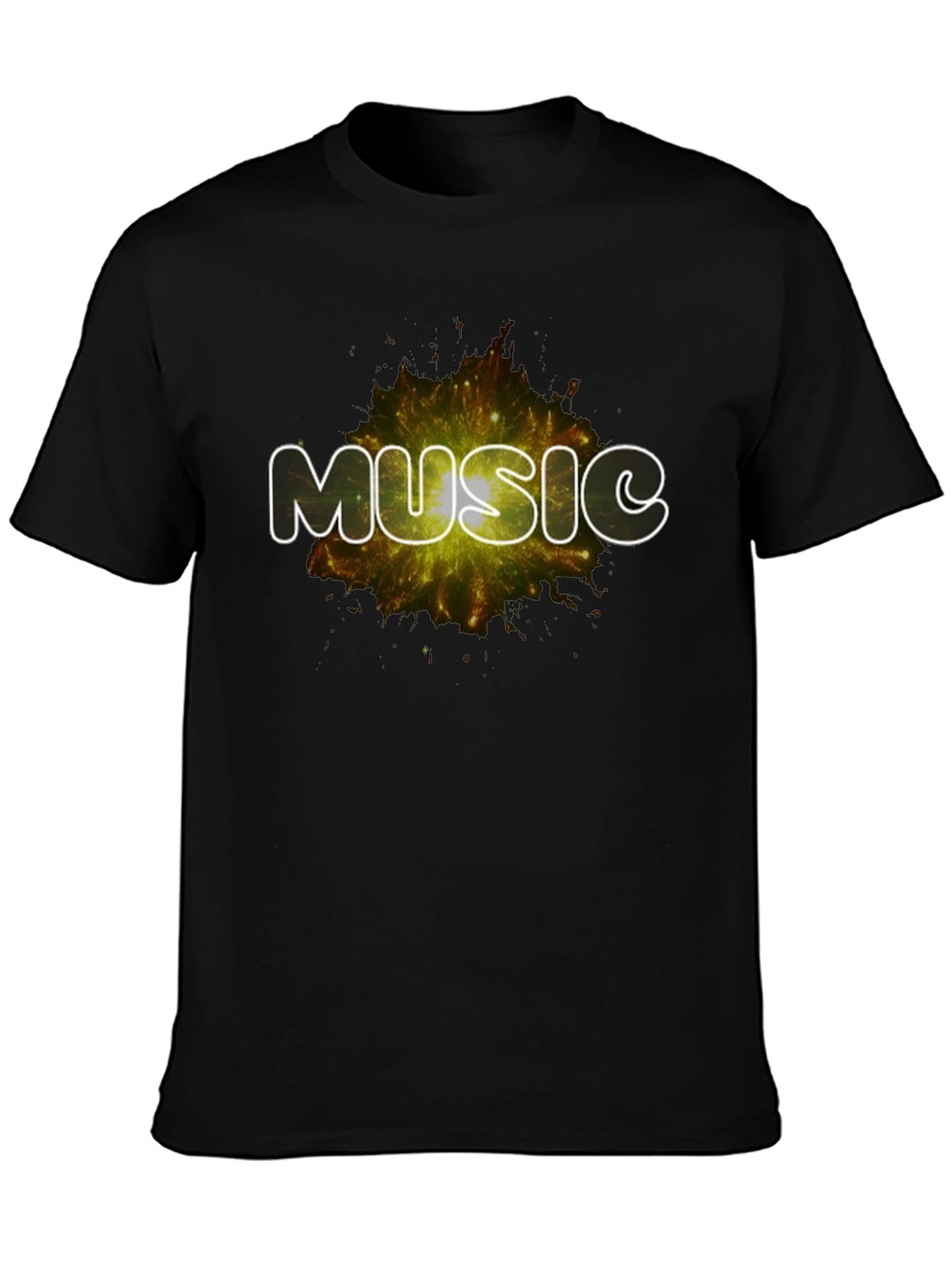 Music Explosion Black T-Shirt