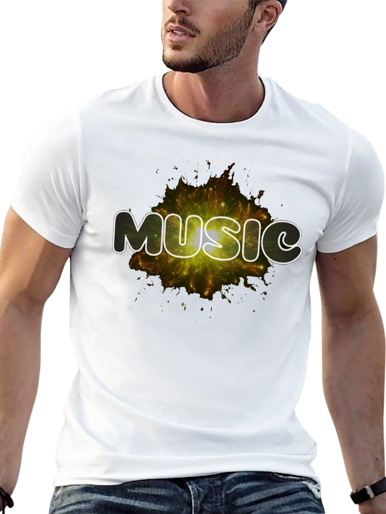 Music Explosion Black T-Shirt