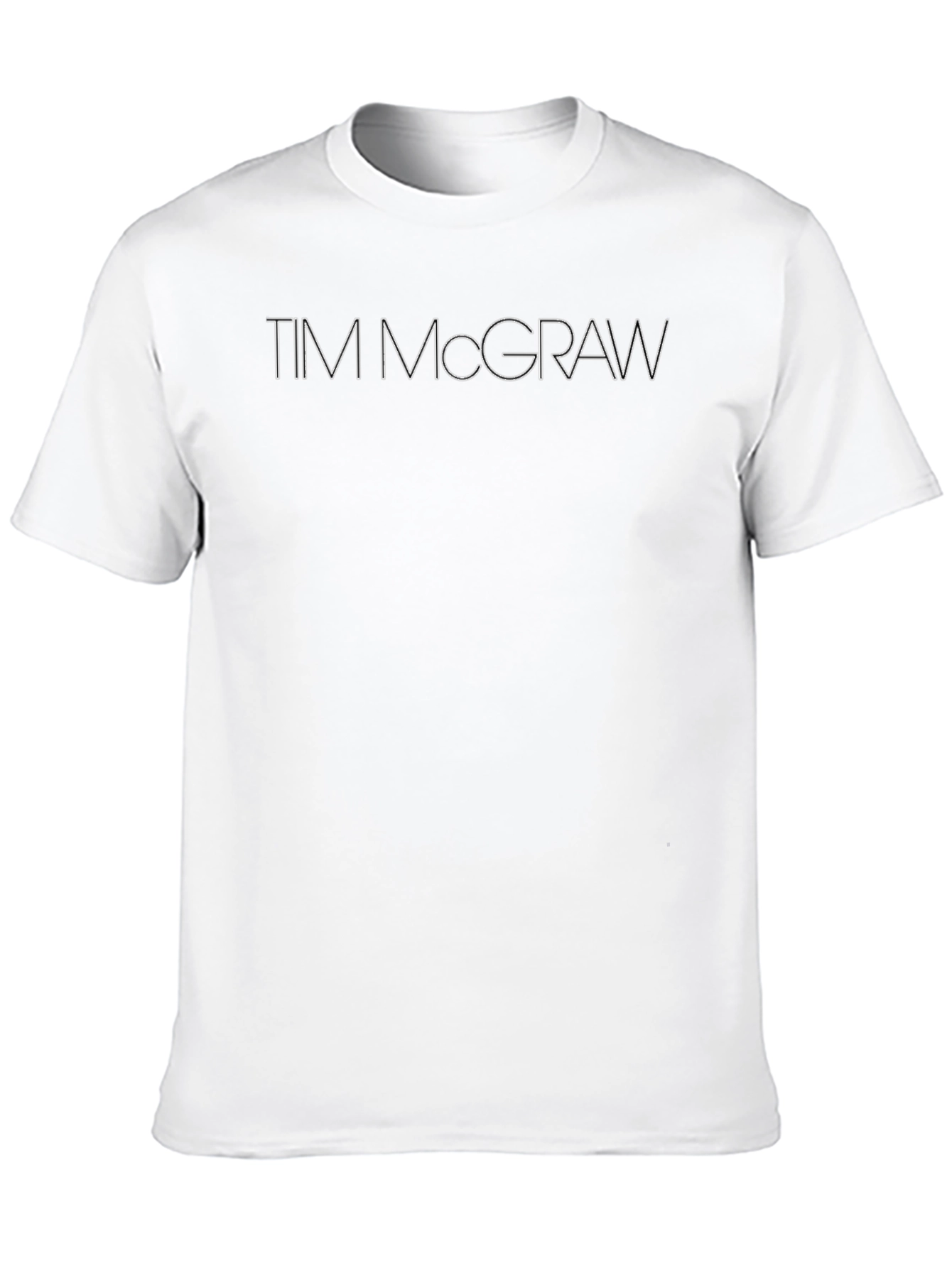 Tim McGraw Graphic Tee - Classic Black Cotton T-Shirt