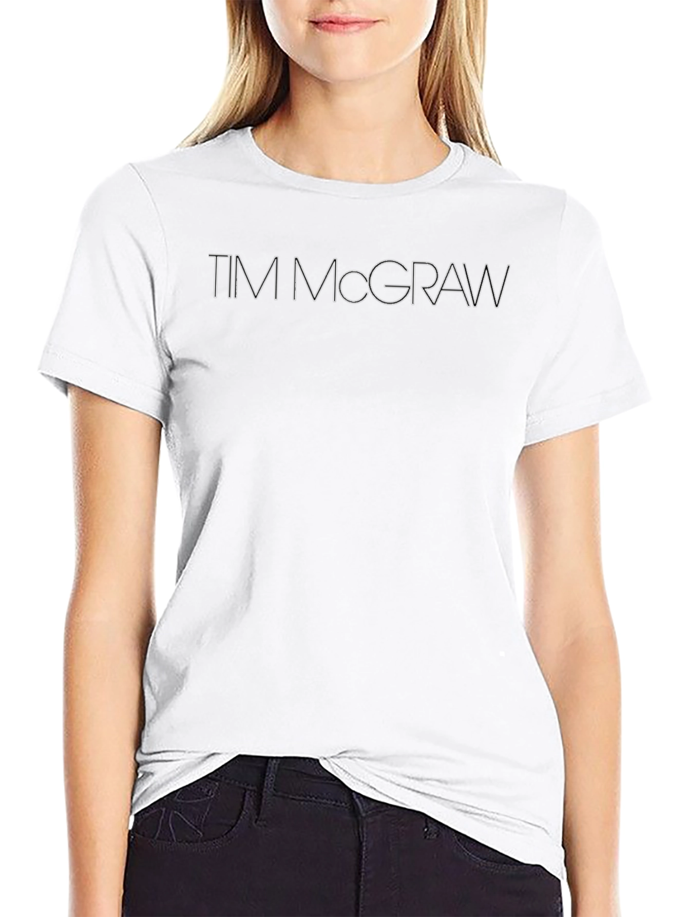 Tim McGraw Graphic Tee - Classic Black Cotton T-Shirt