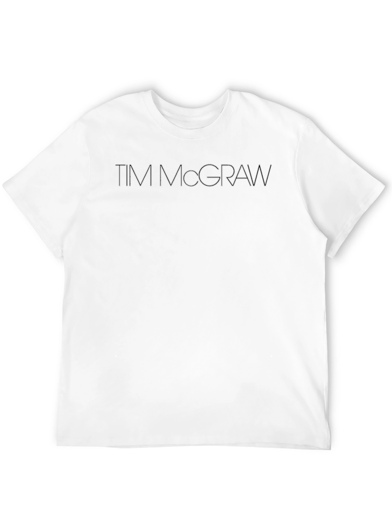 Tim McGraw Graphic Tee - Classic Black Cotton T-Shirt