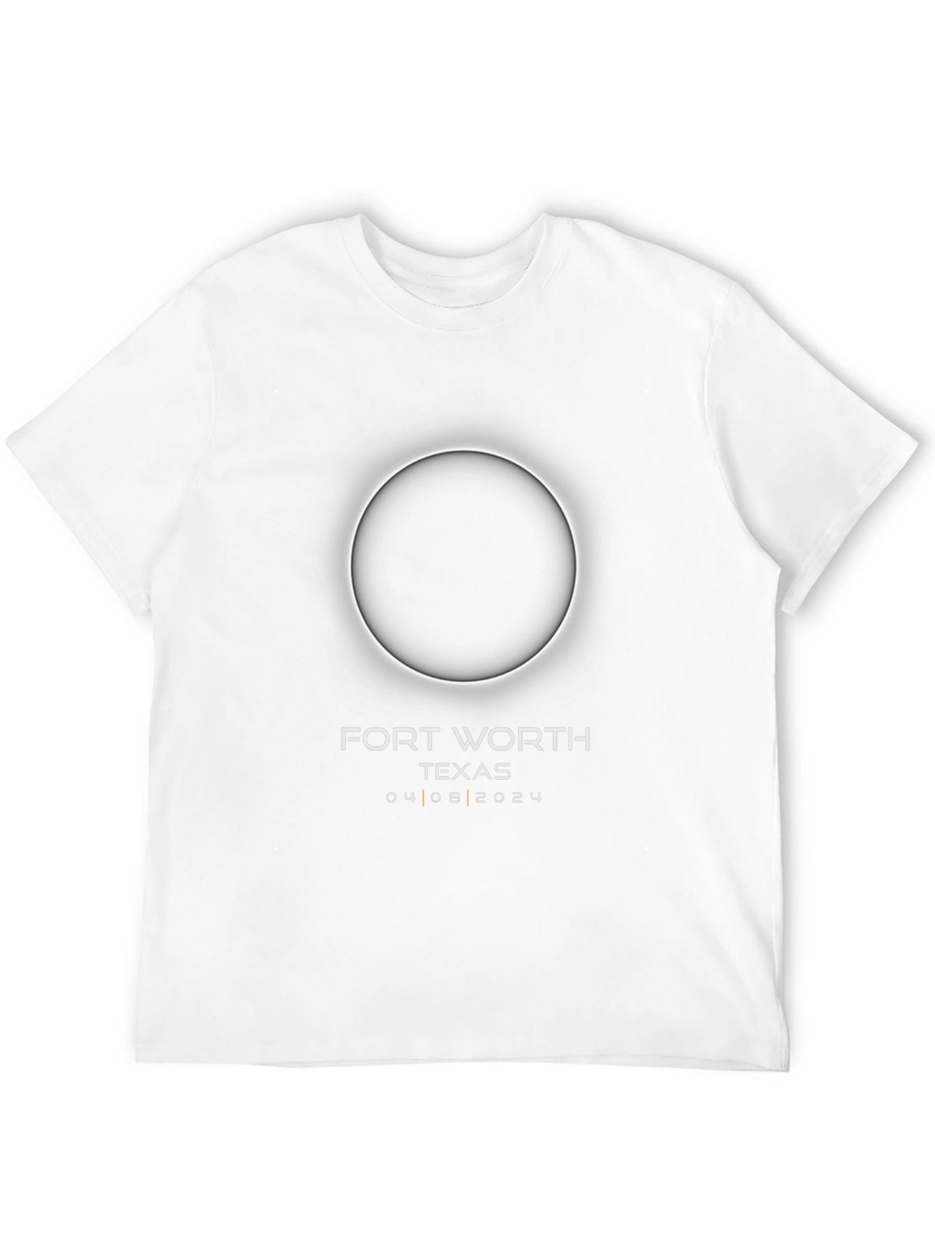 Fort Worth Texas Eclipse 2024 Black T-Shirt