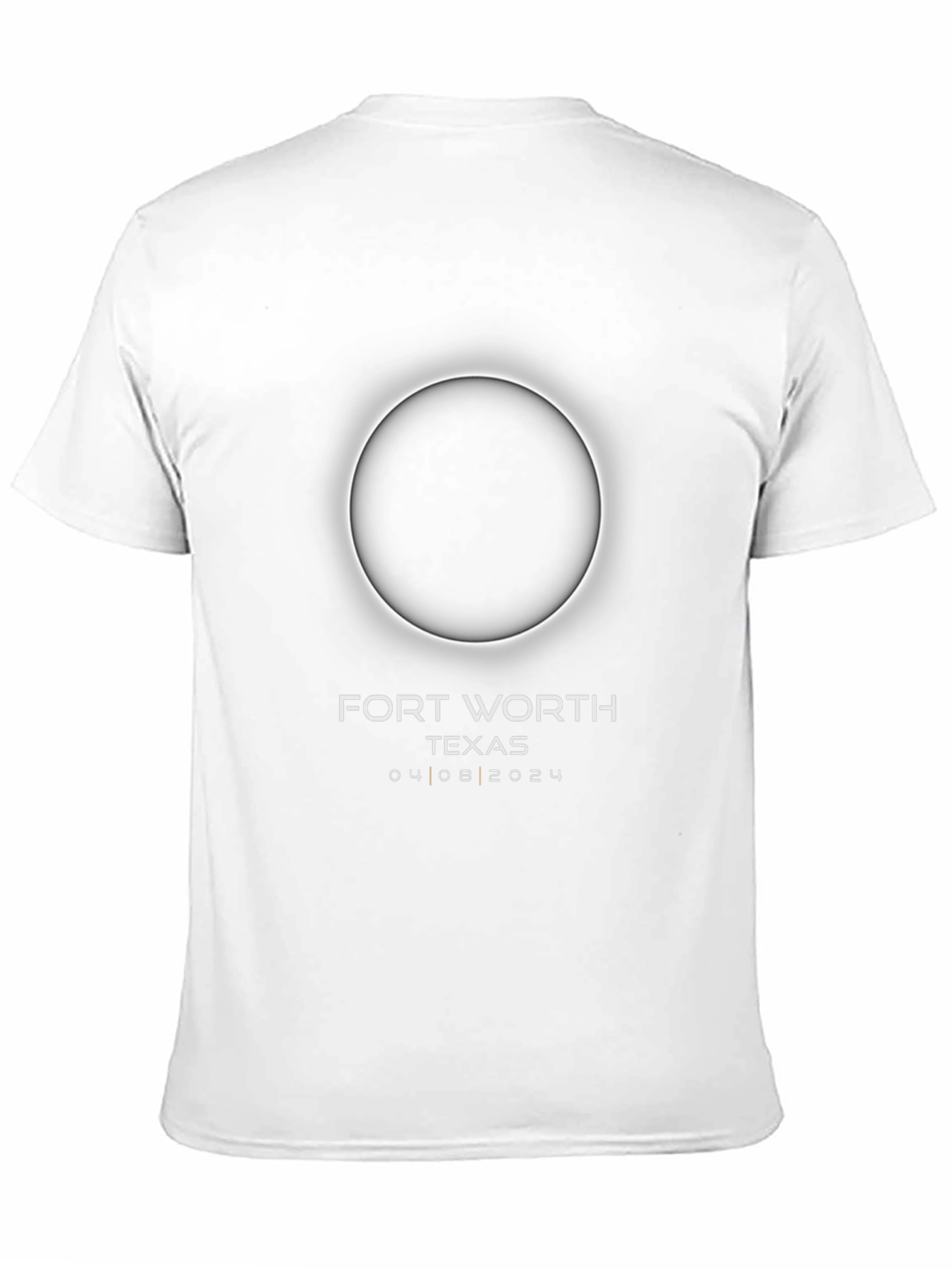 Fort Worth Texas Eclipse 2024 Black T-Shirt