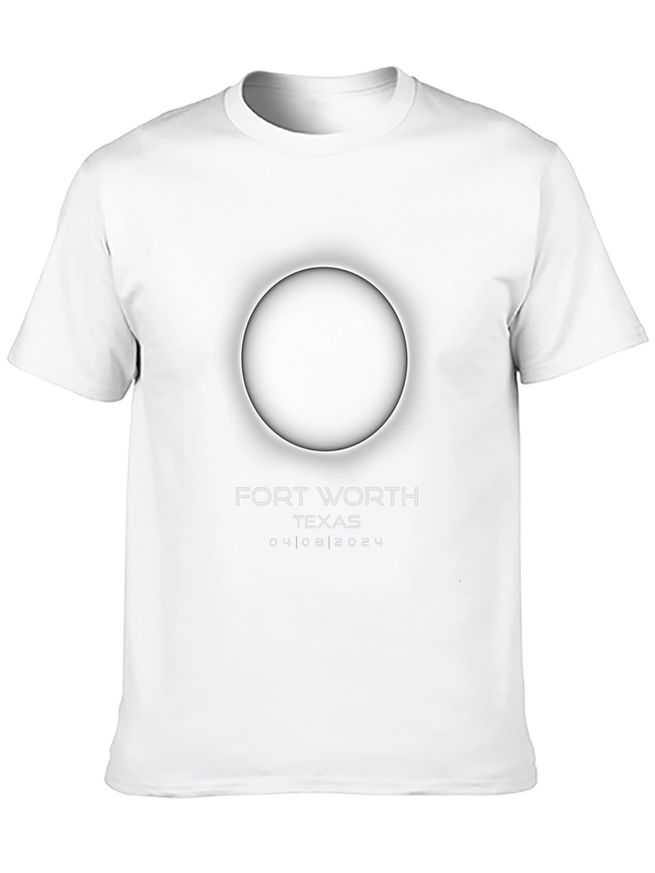 Fort Worth Texas Eclipse 2024 Black T-Shirt